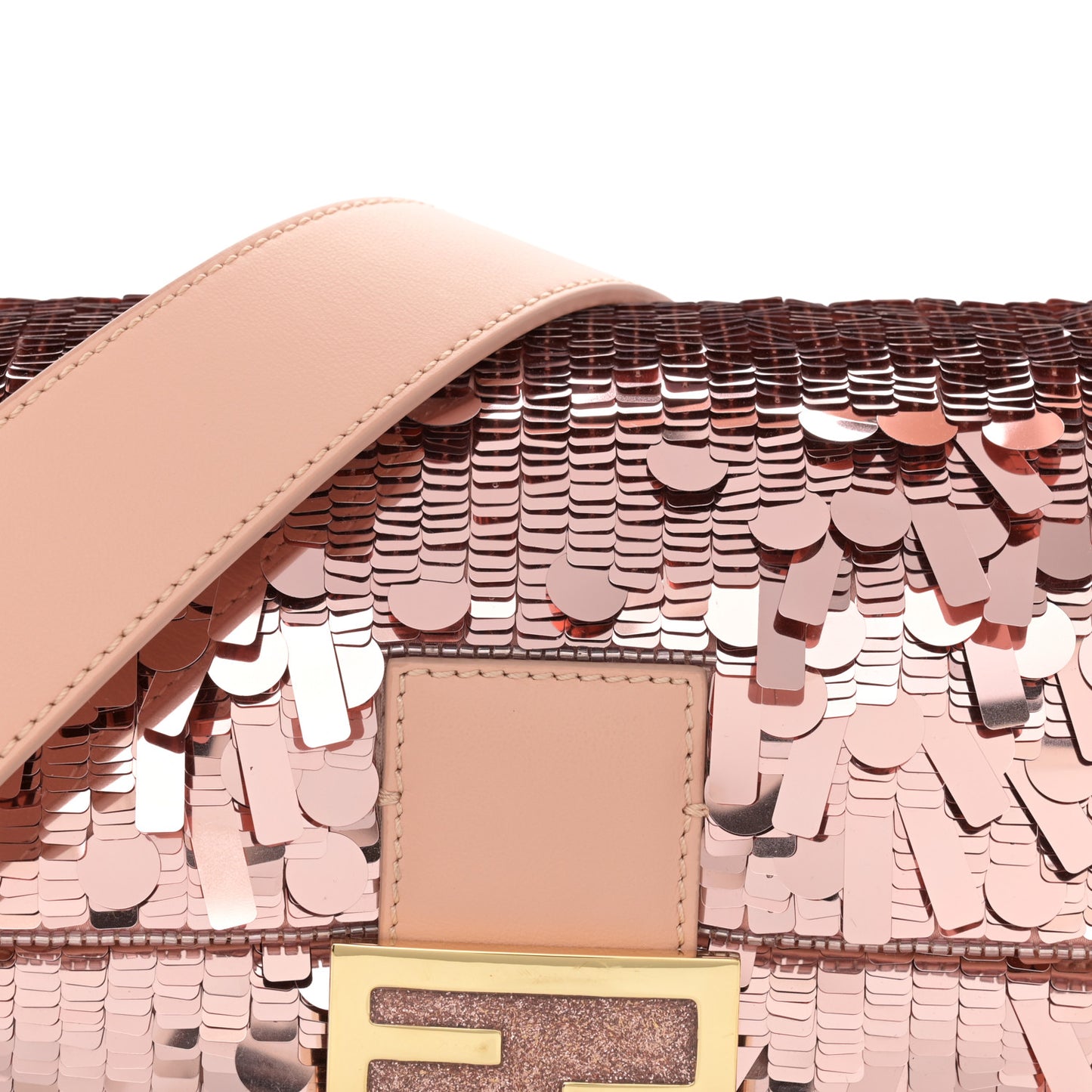 Sequin Paillettes Vitello Grace Sex and the City Baguette Baby Pink