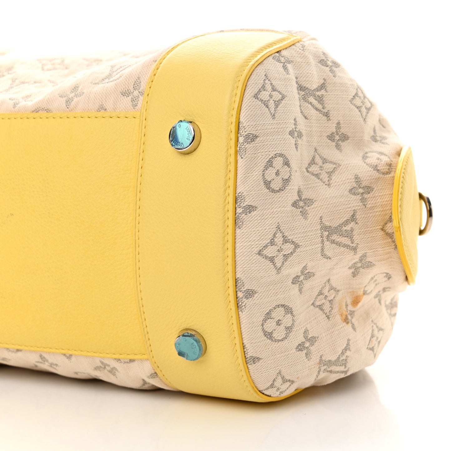 Monogram Denim Speedy Round Yellow