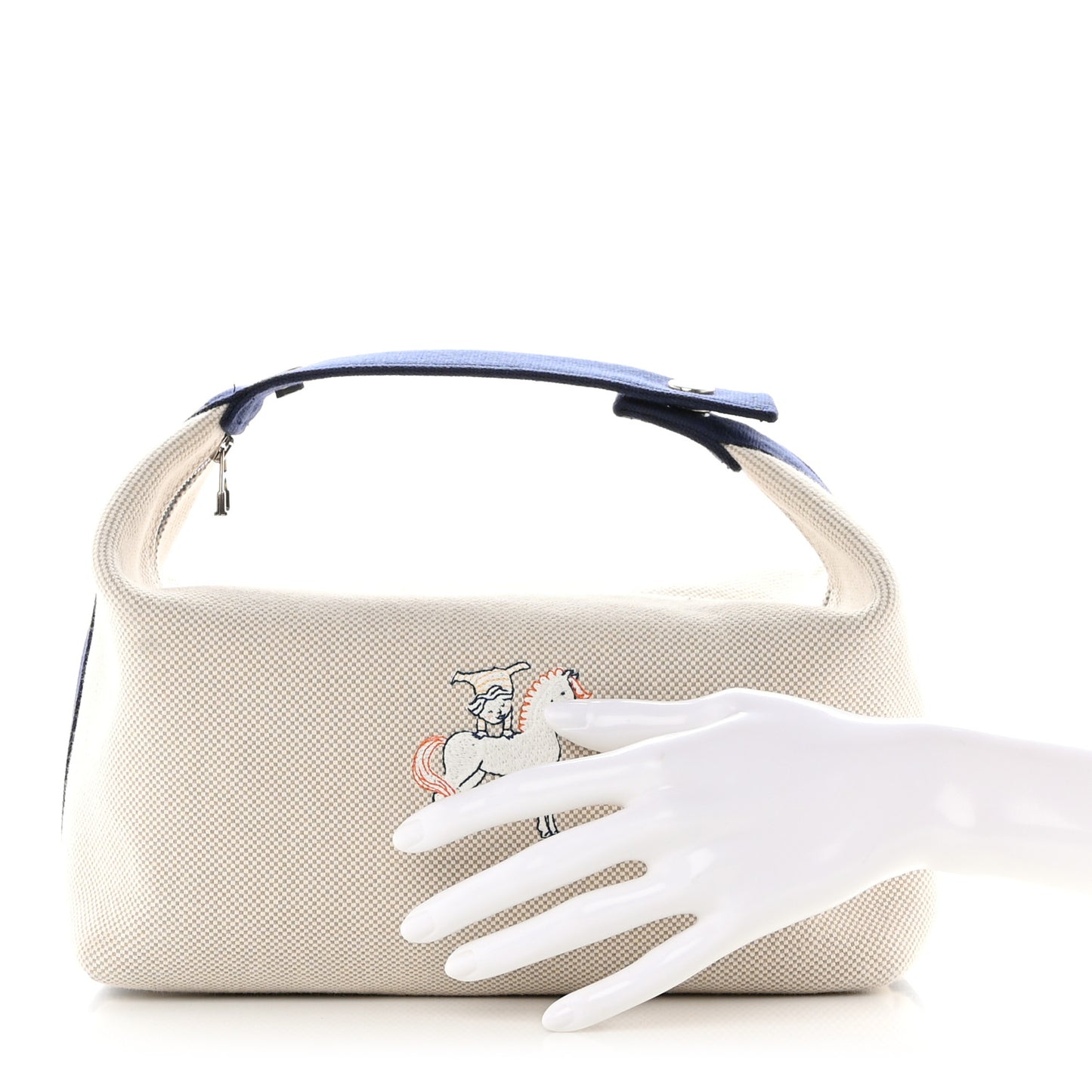 Canvas Large Bride-A-Brac Cabriole Case Gris Perle