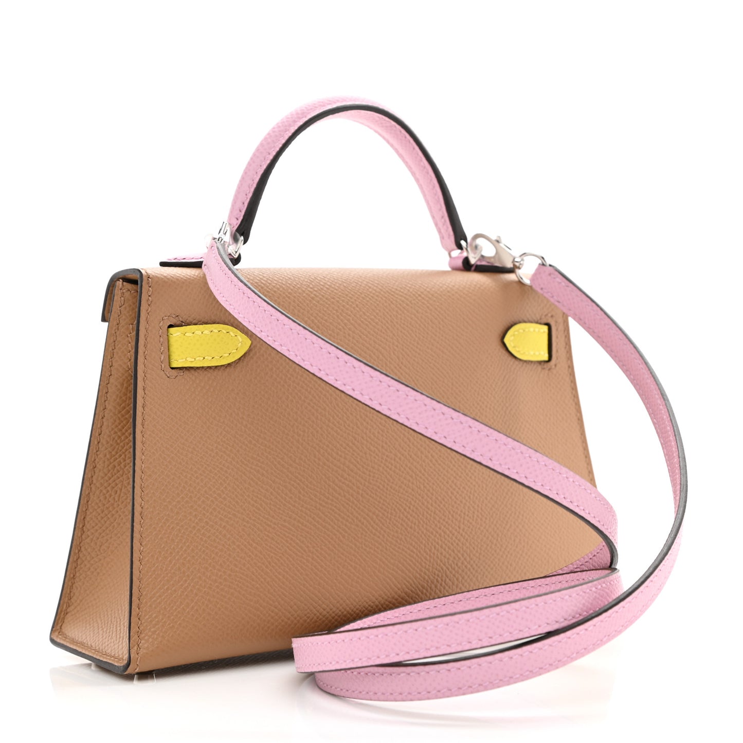 Epsom Mini Kelly Sellier 20 Chai Mauve Sylvestre Lime