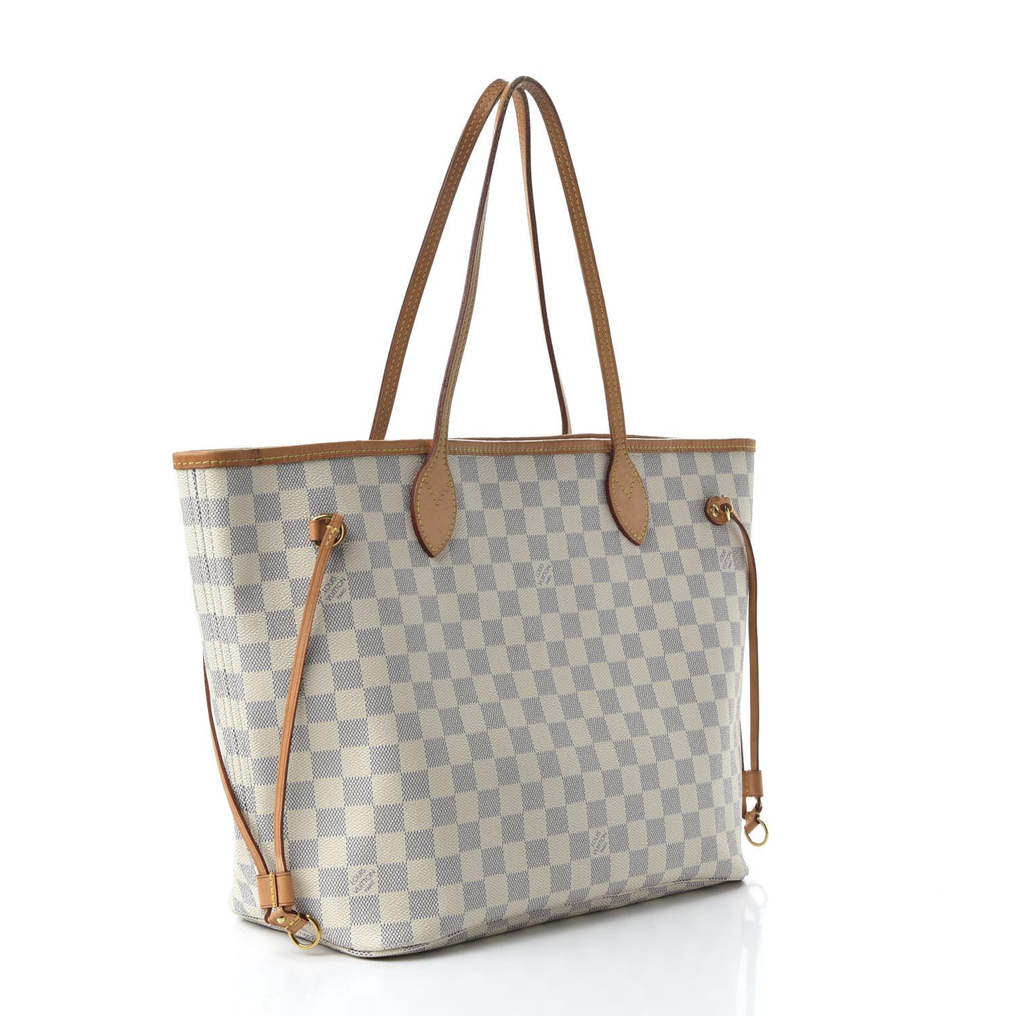 Damier Azur Neo Neverfull MM Rose Ballerine