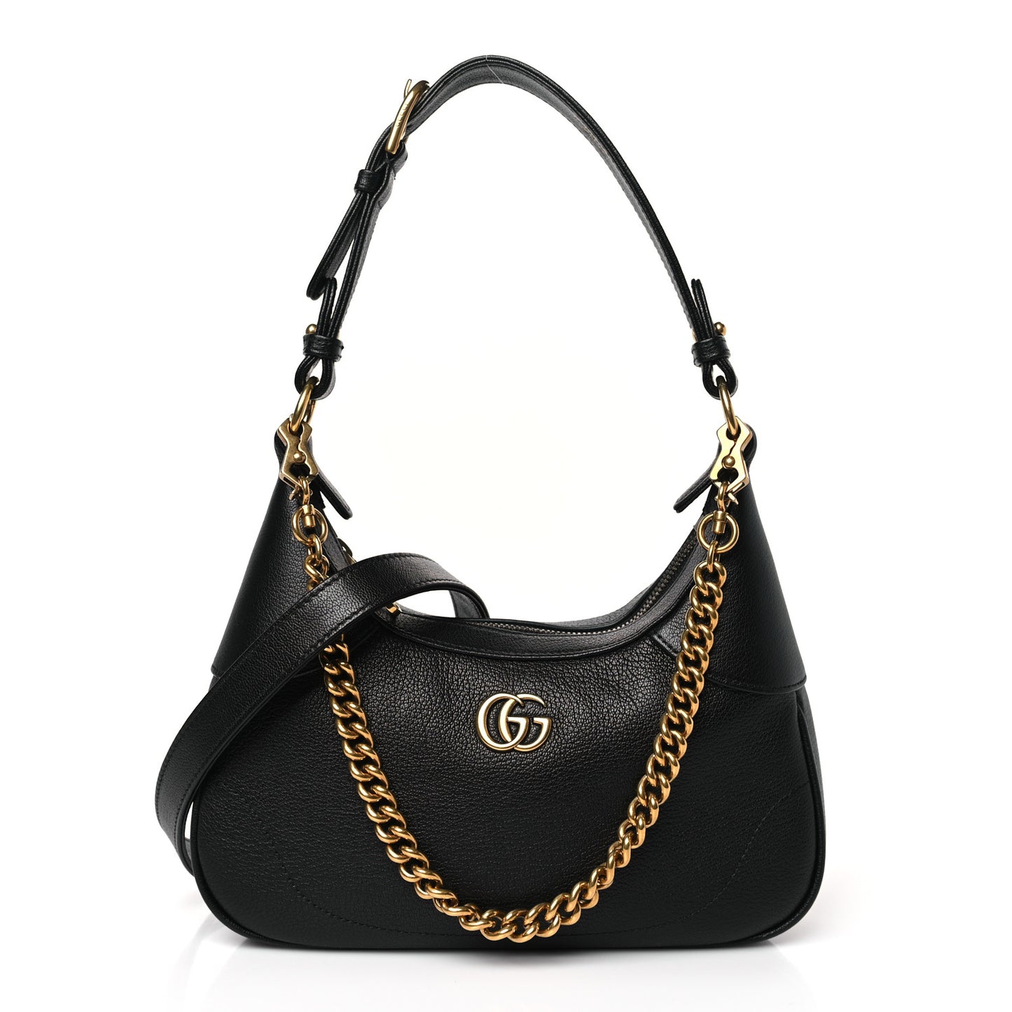 Goatskin Small Aphrodite Shoulder Bag Black