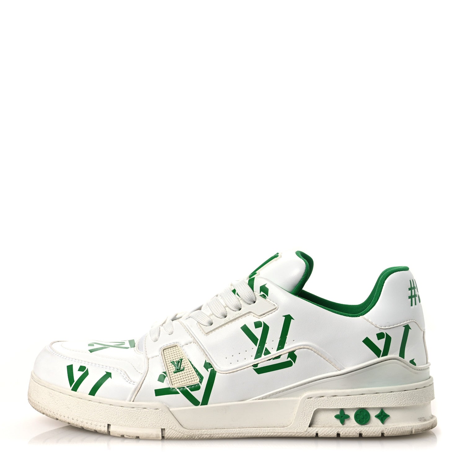Louis Vuitton Mens LV Trainer Sneakers 10.5 Green 1869466