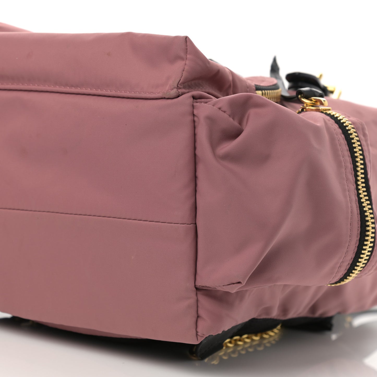 Nylon Medium Rucksack Backpack Mauve Pink