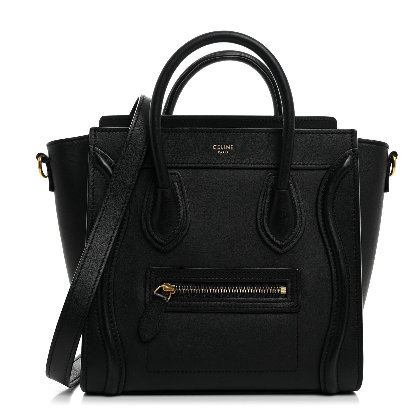 Smooth Calfskin Nano Luggage Black