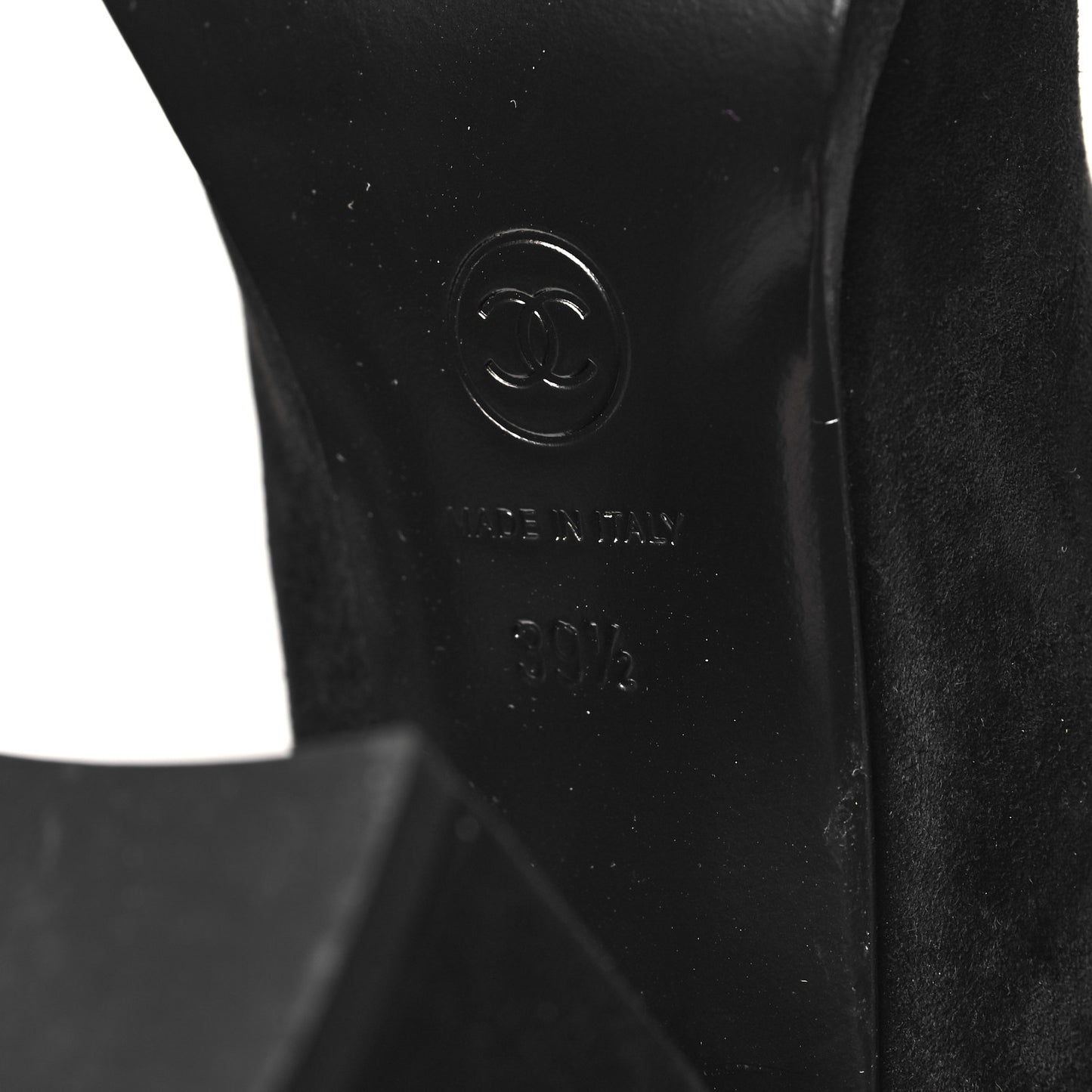 Suede Calfskin Grosgrain High Boots 39.5 Black