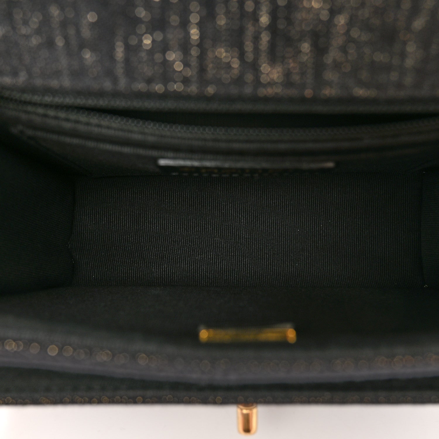 Chanel Denim Quilted Double You Mini Flap Black Golden 5 of 11