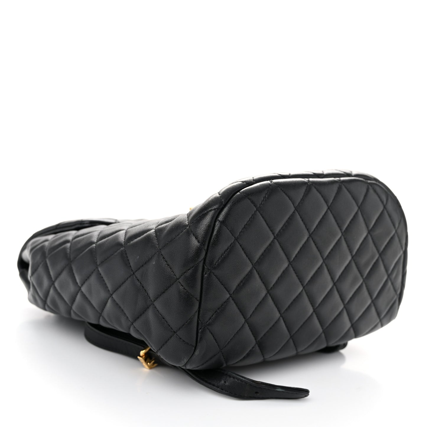 Lambskin Quilted Small Urban Spirit Backpack Black