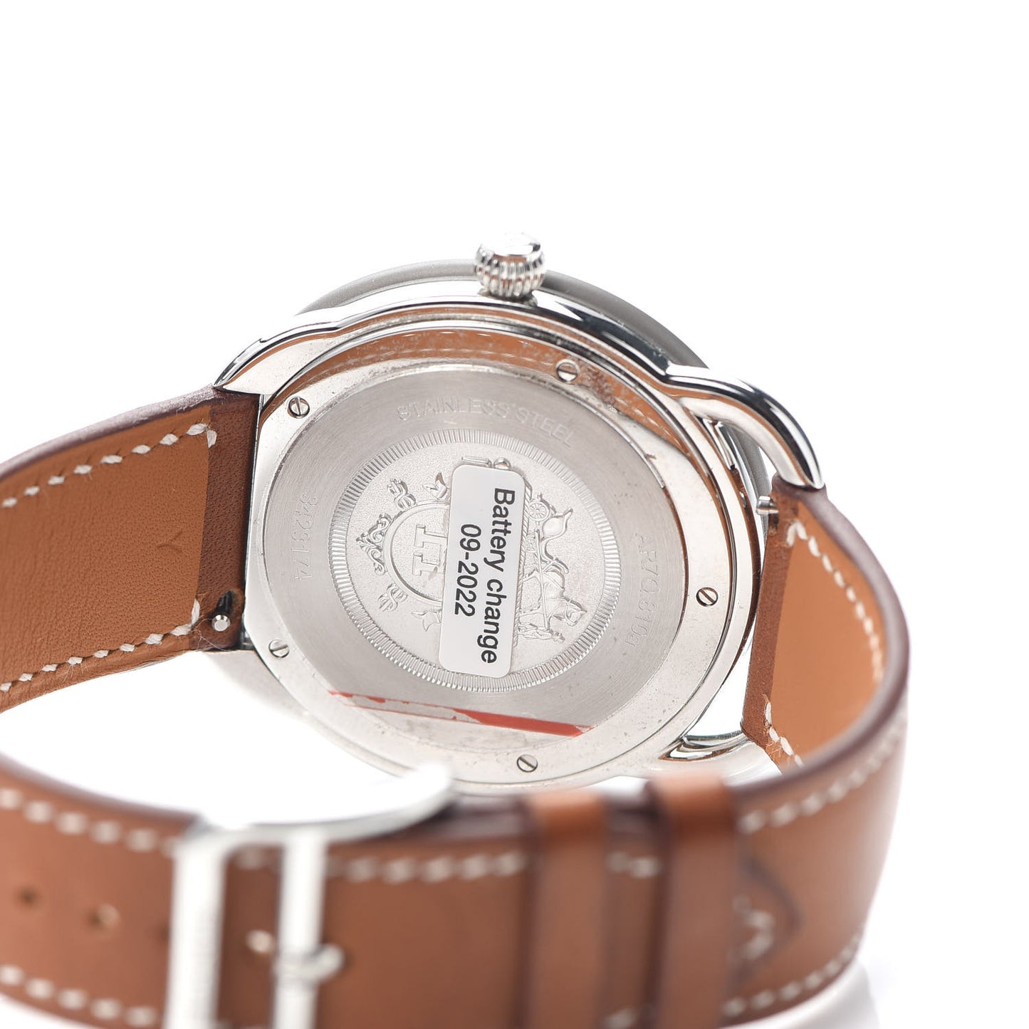 Stainless Steel Barenia 41mm Arceau Quartz Watch Fauve