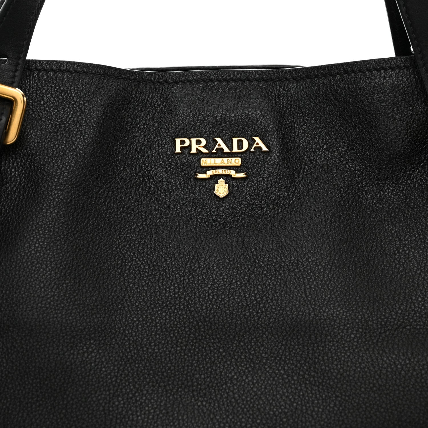 Prada Vitello Daino Shopping Tote Black 9 of 11