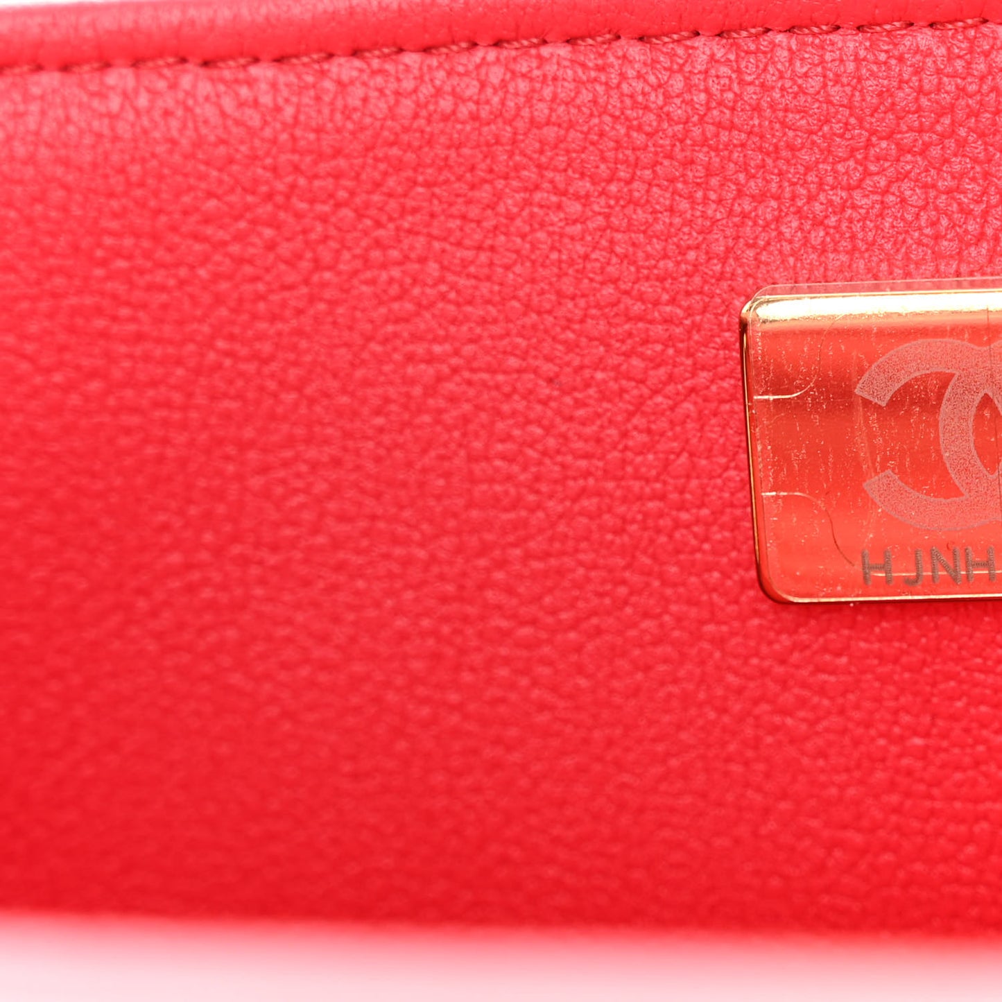 Lambskin Quilted Mini Rectangular Flap Dark Red