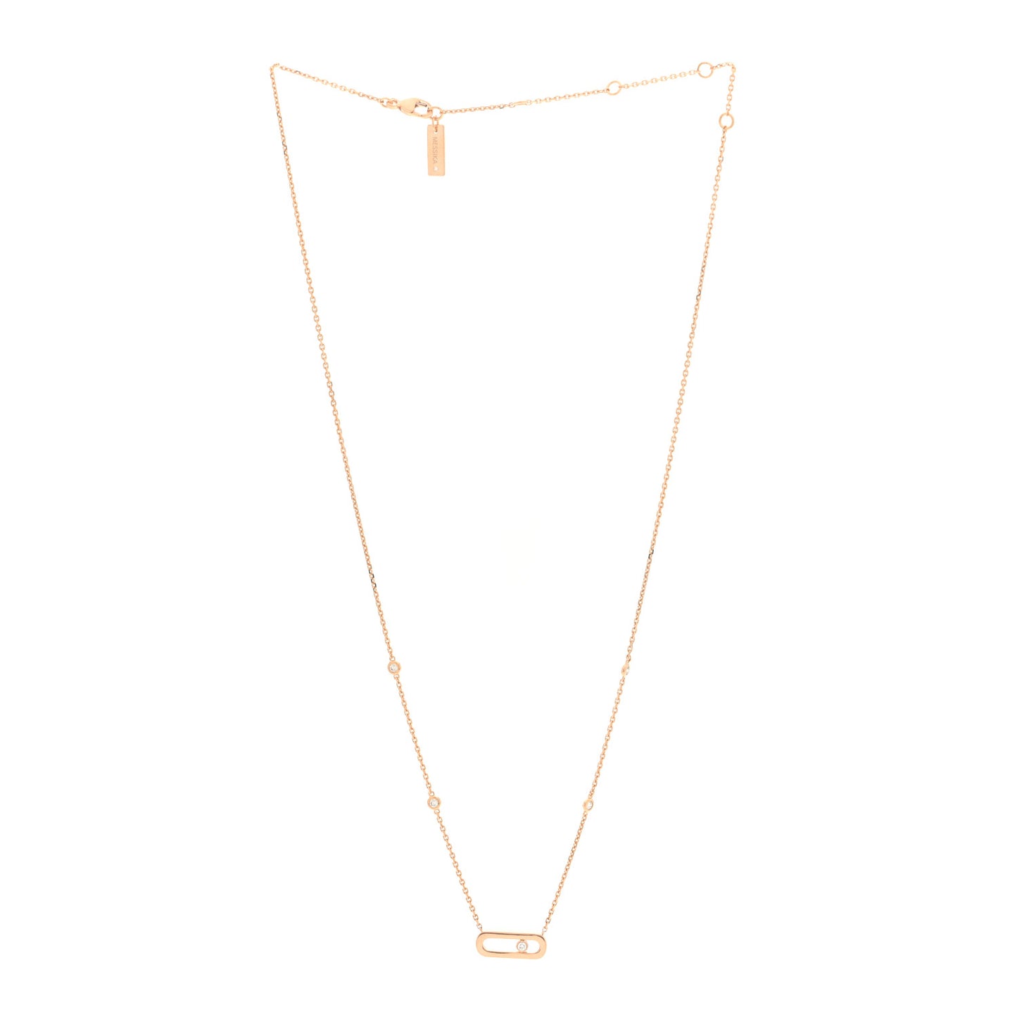 18K Yellow Gold Diamond Move Uno Necklace