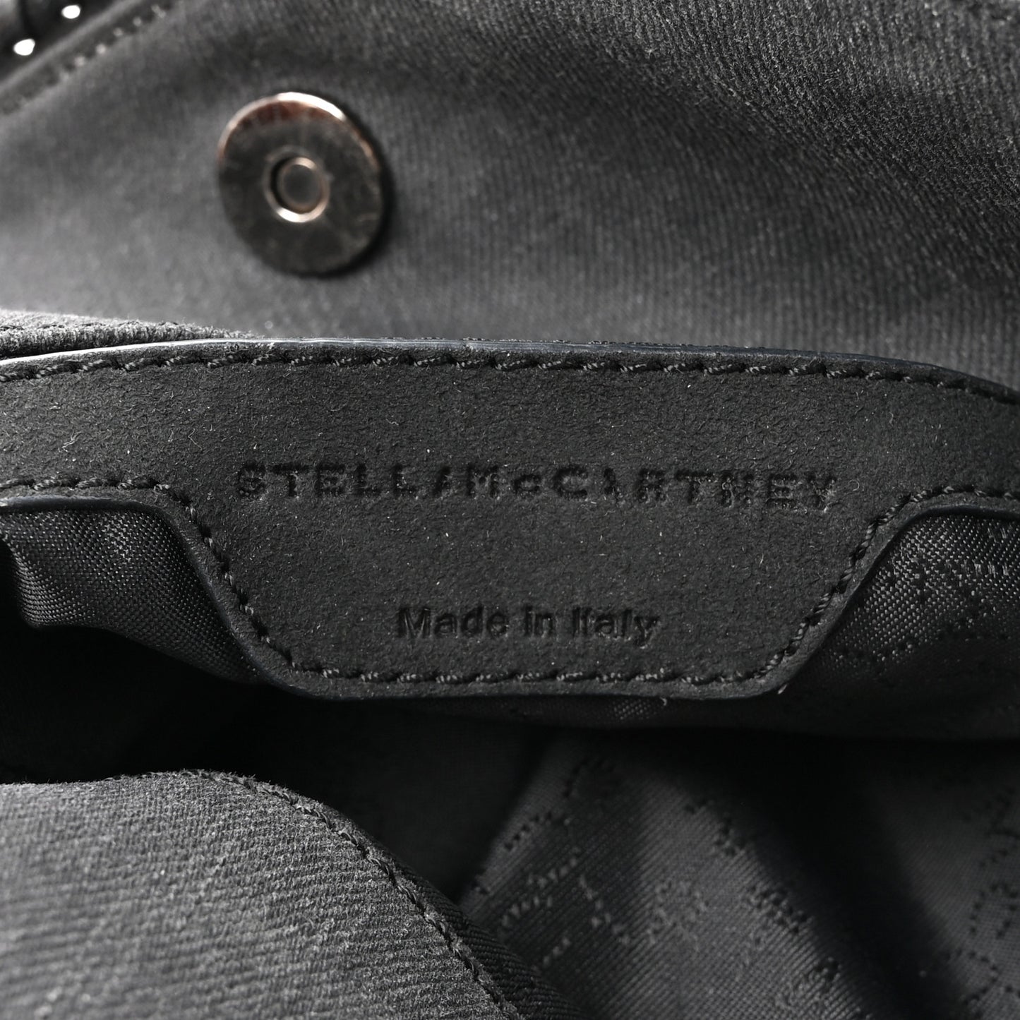 Denim Star Mini Falabella Tote Black