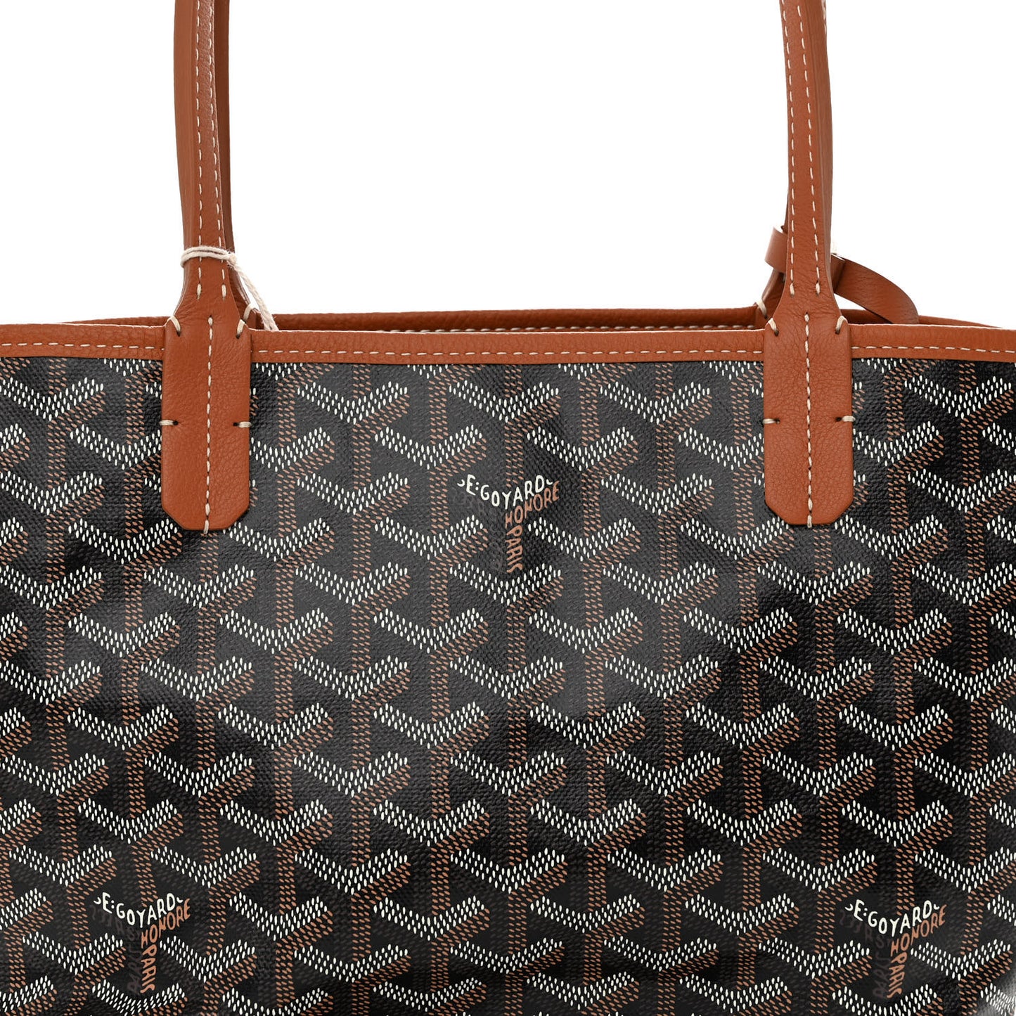 Goyardine Reversible Mini Anjou Black Gold