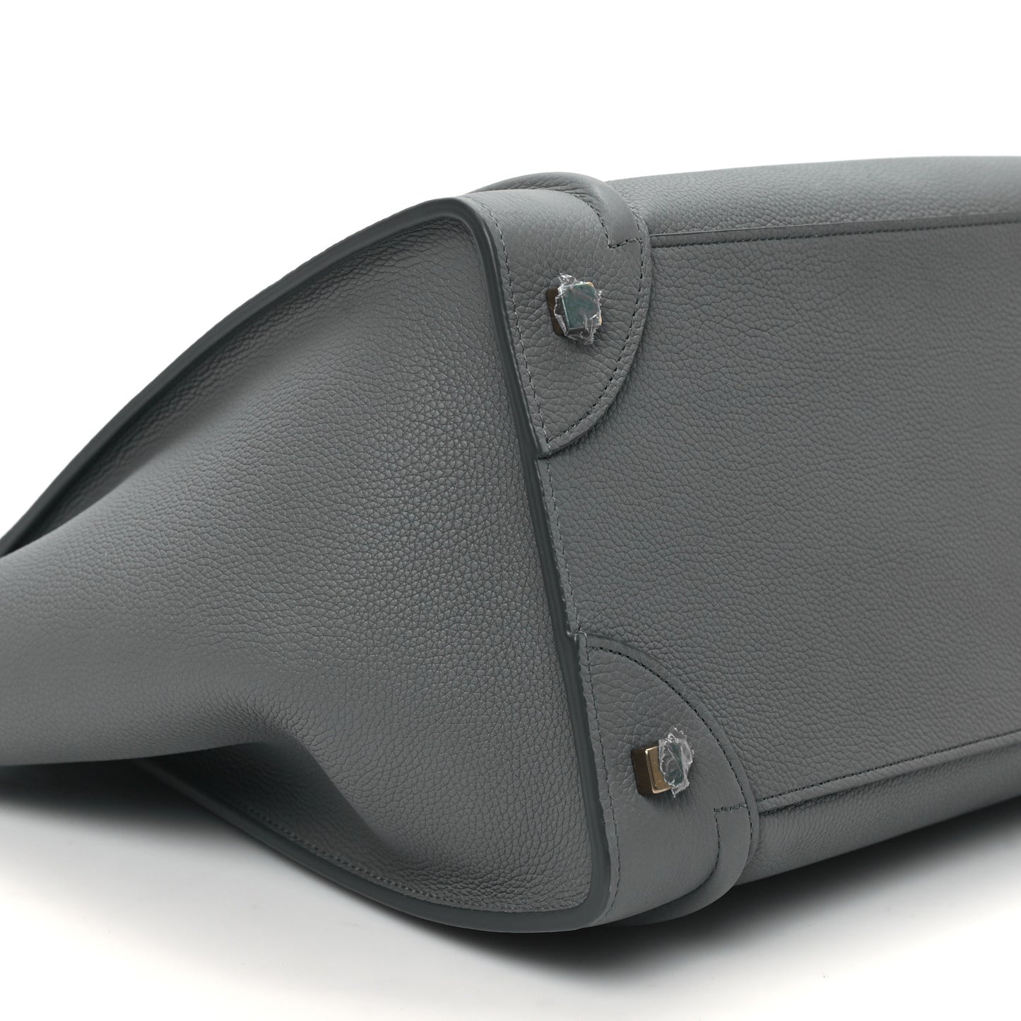 Drummed Calfskin Mini Luggage Kohl
