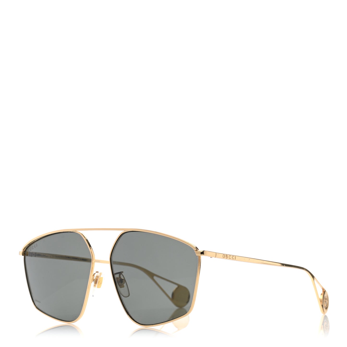 Square Frame GG0437SA Sunglasses Gold