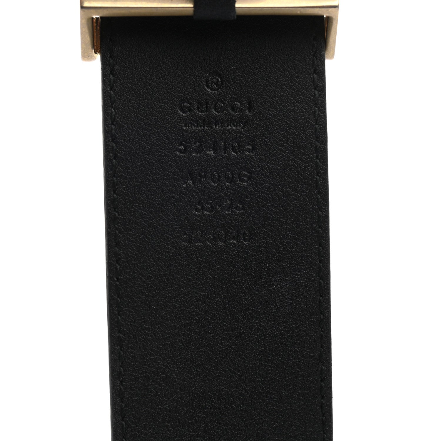 Gucci Moon Calfskin Torchon Double G 40mm Belt 65 26 Black 5 of 5