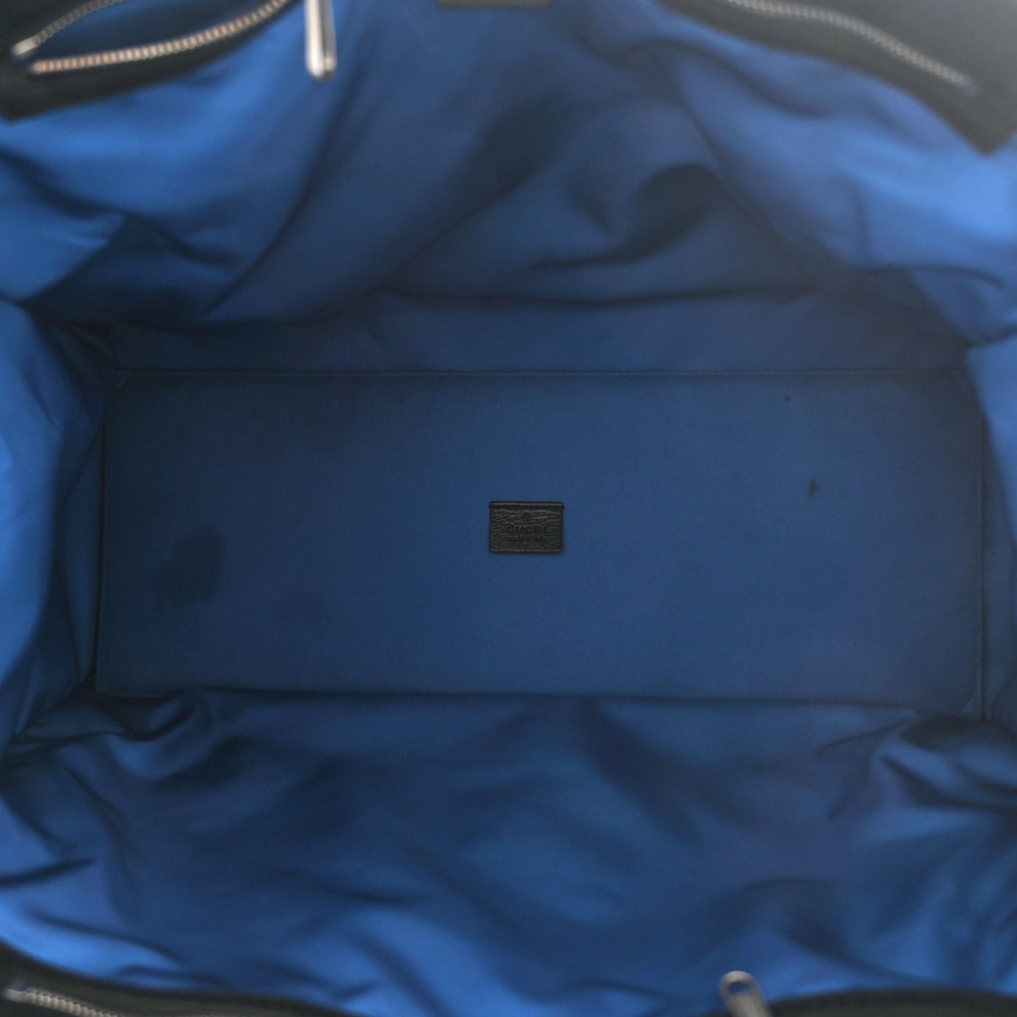 Econyl Nylon Monogram Large Off The Grid Tote Bag Guilted Blue Black