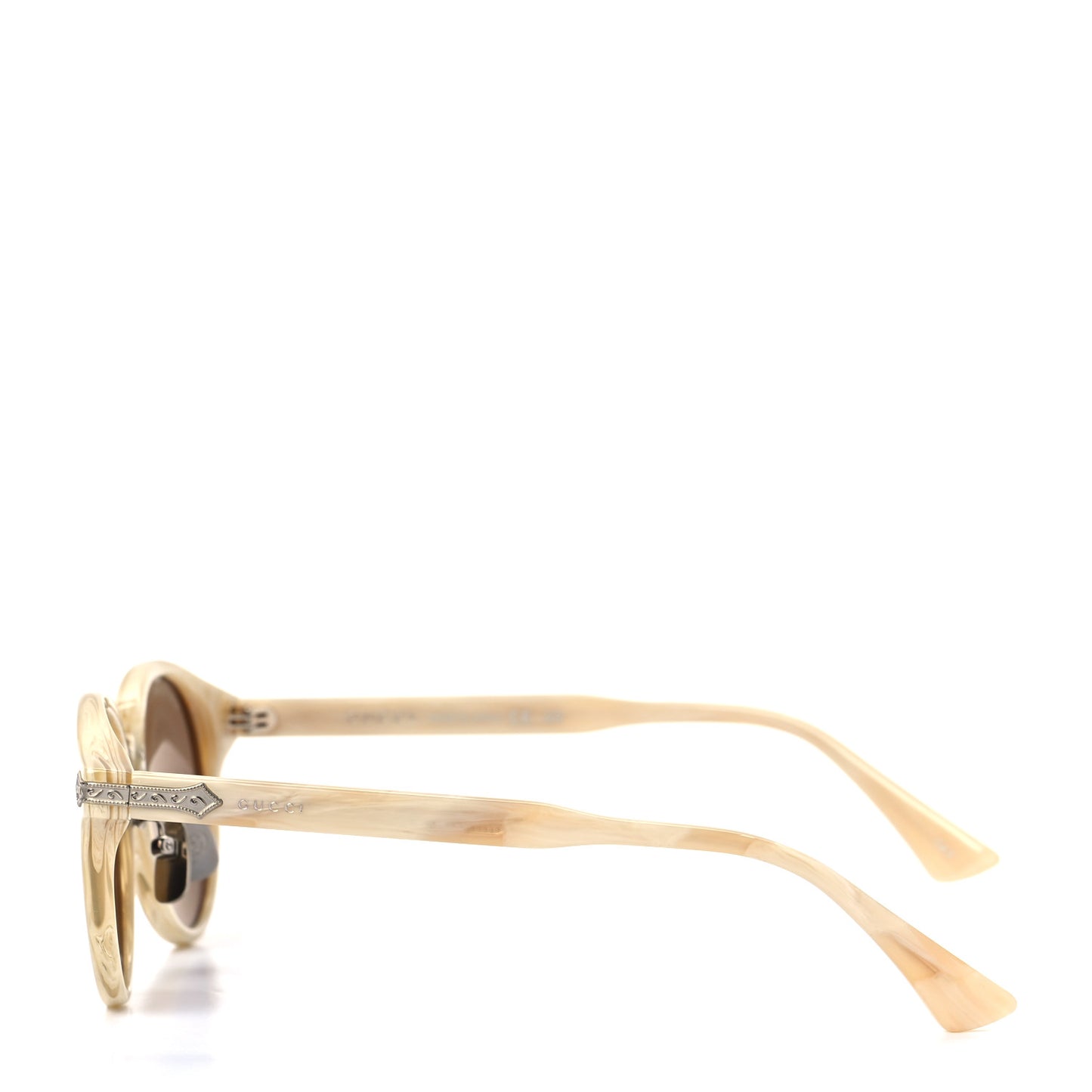 Round Sunglasses GG0066S White
