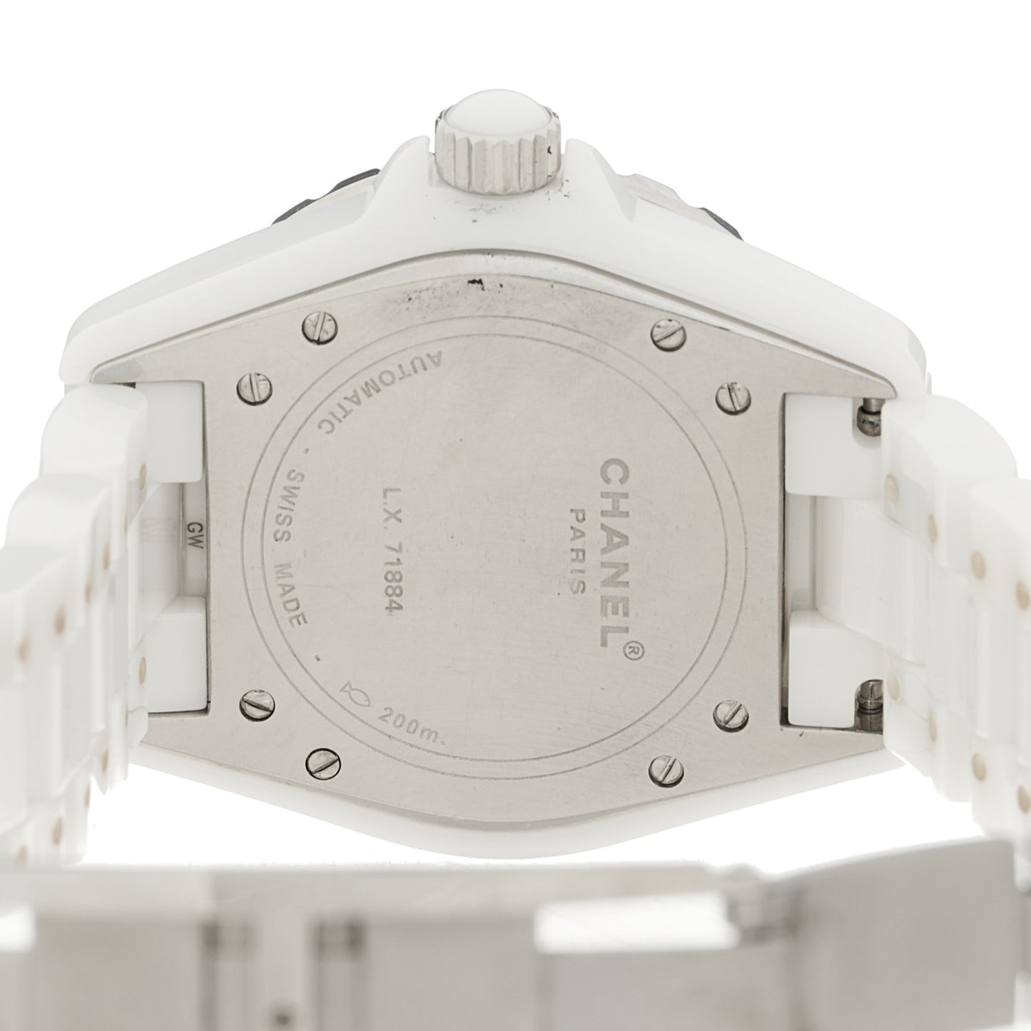 Stainless Steel Ceramic 38mm J12 Automatic Watch White