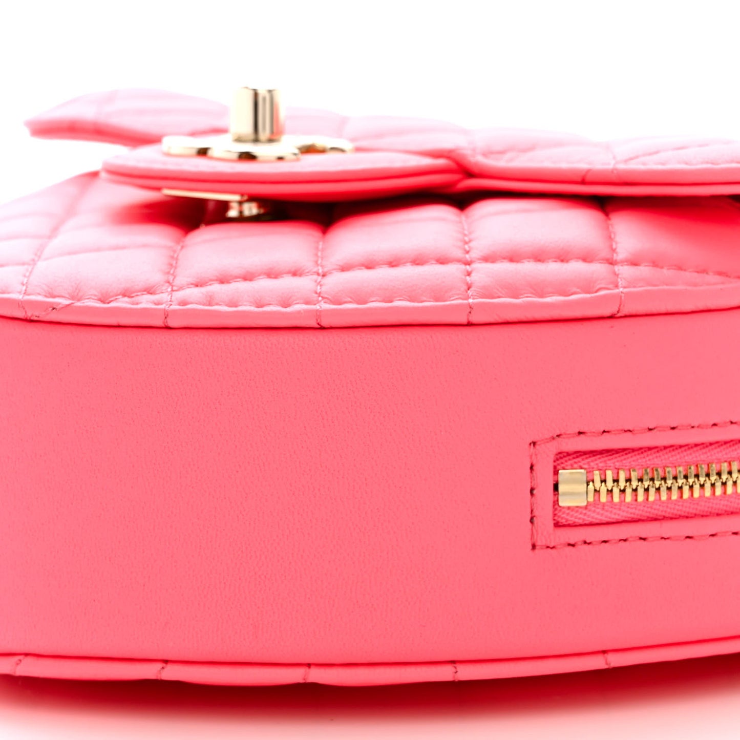 Lambskin Quilted CC In Love Heart Bag Pink