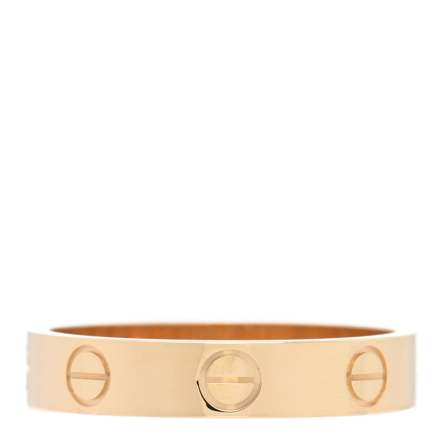 18K Yellow Gold 3.5mm LOVE Wedding Band Ring 52 6