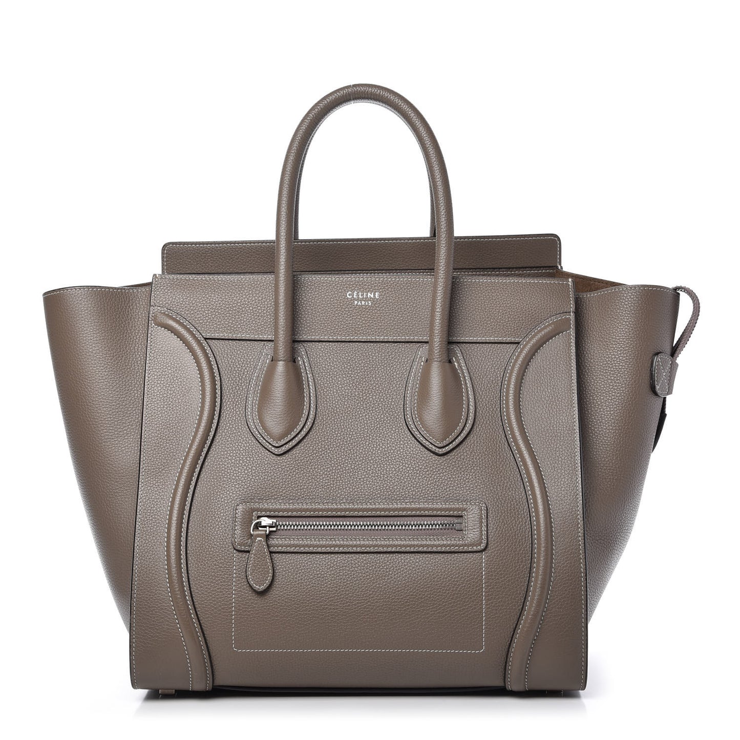 Drummed Calfskin Mini Luggage Souris