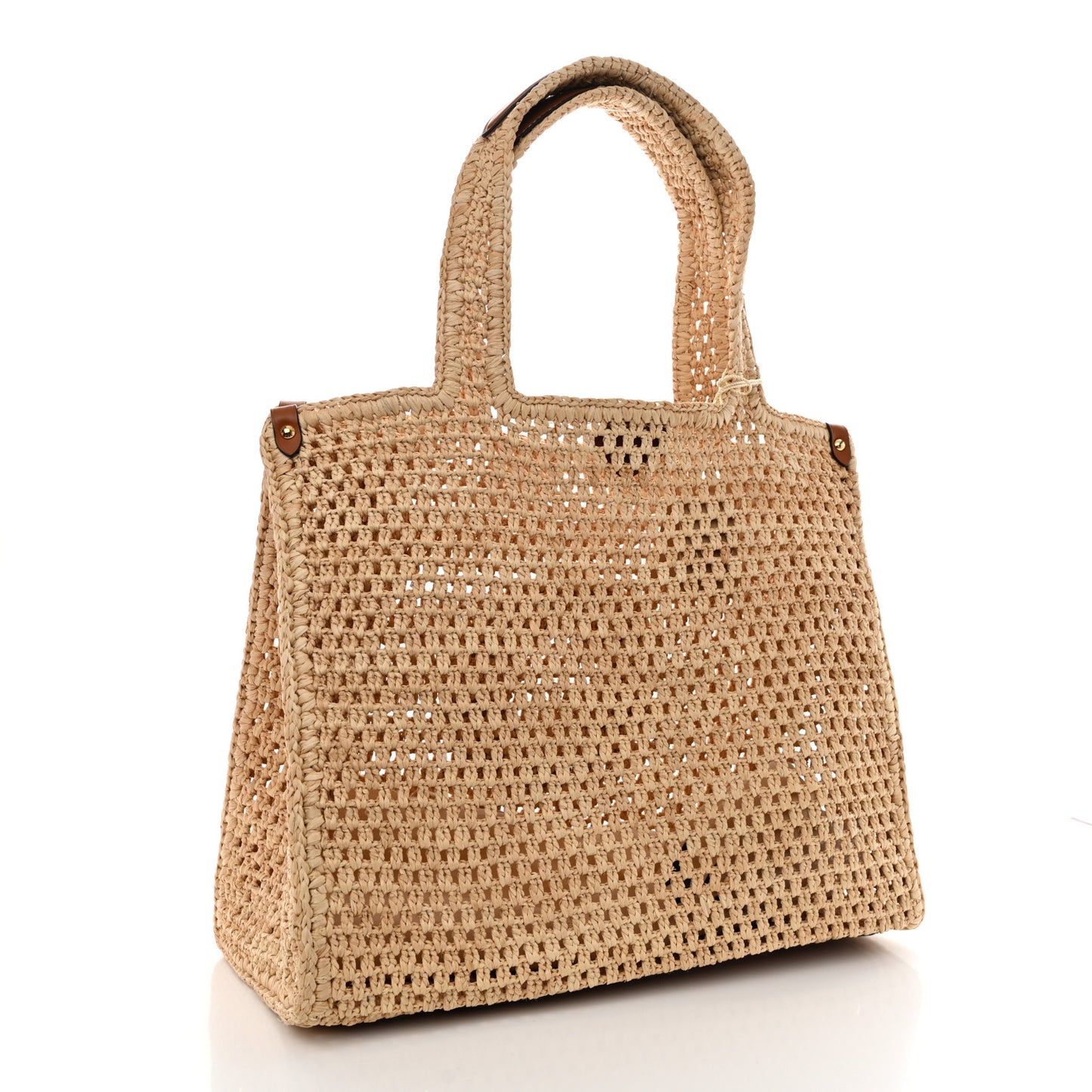 Raffia Calfskin By The Pool OnTheGo MM Natural
