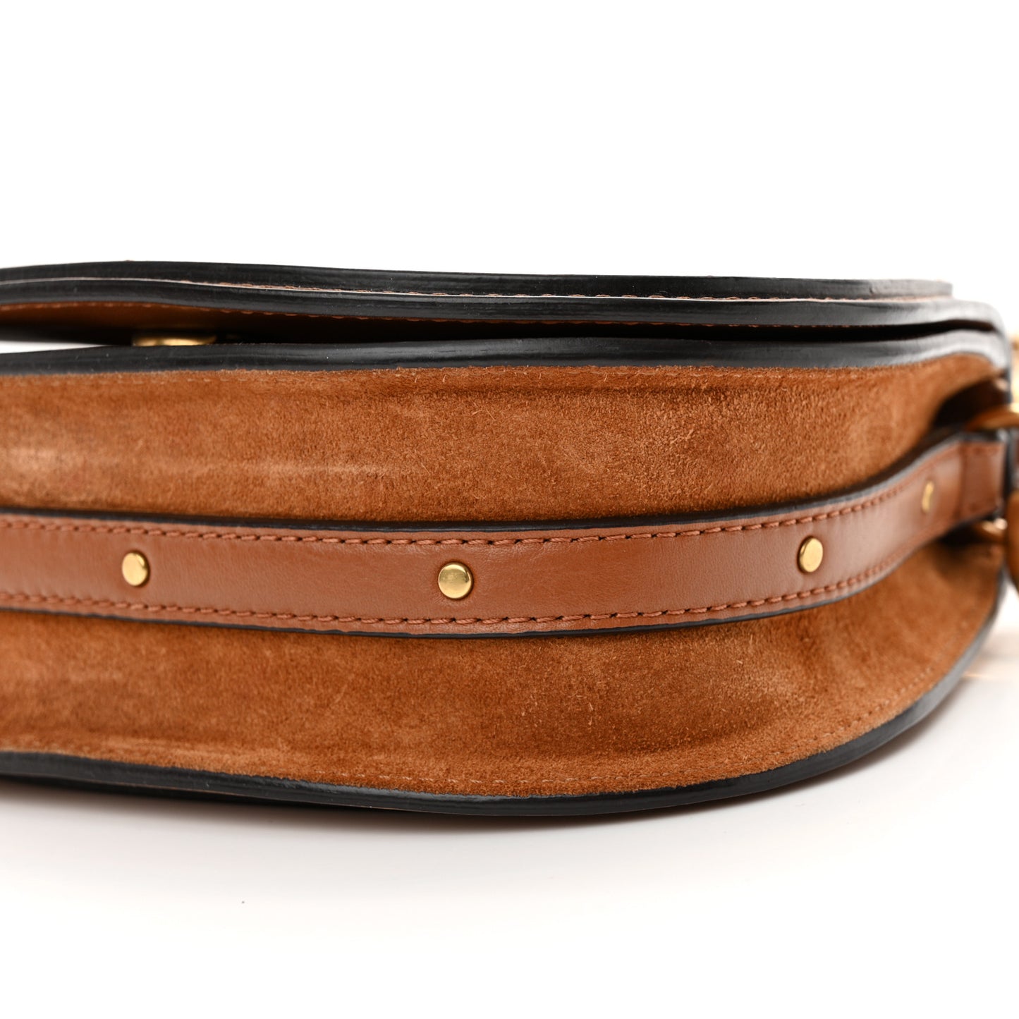 Spazzolato Sfumato Small Nile Bracelet Bag Caramel