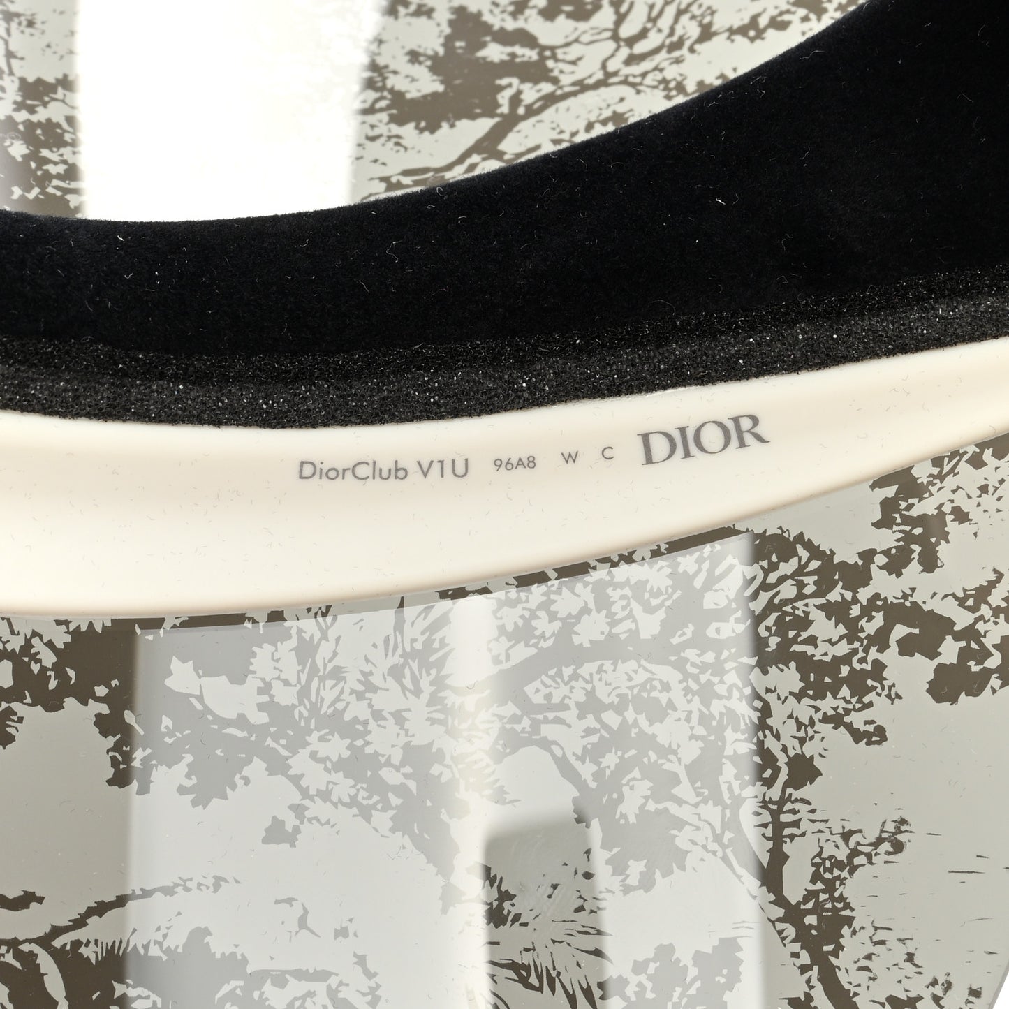 Toile de Jouy DiorClub V1U Sun Visor White