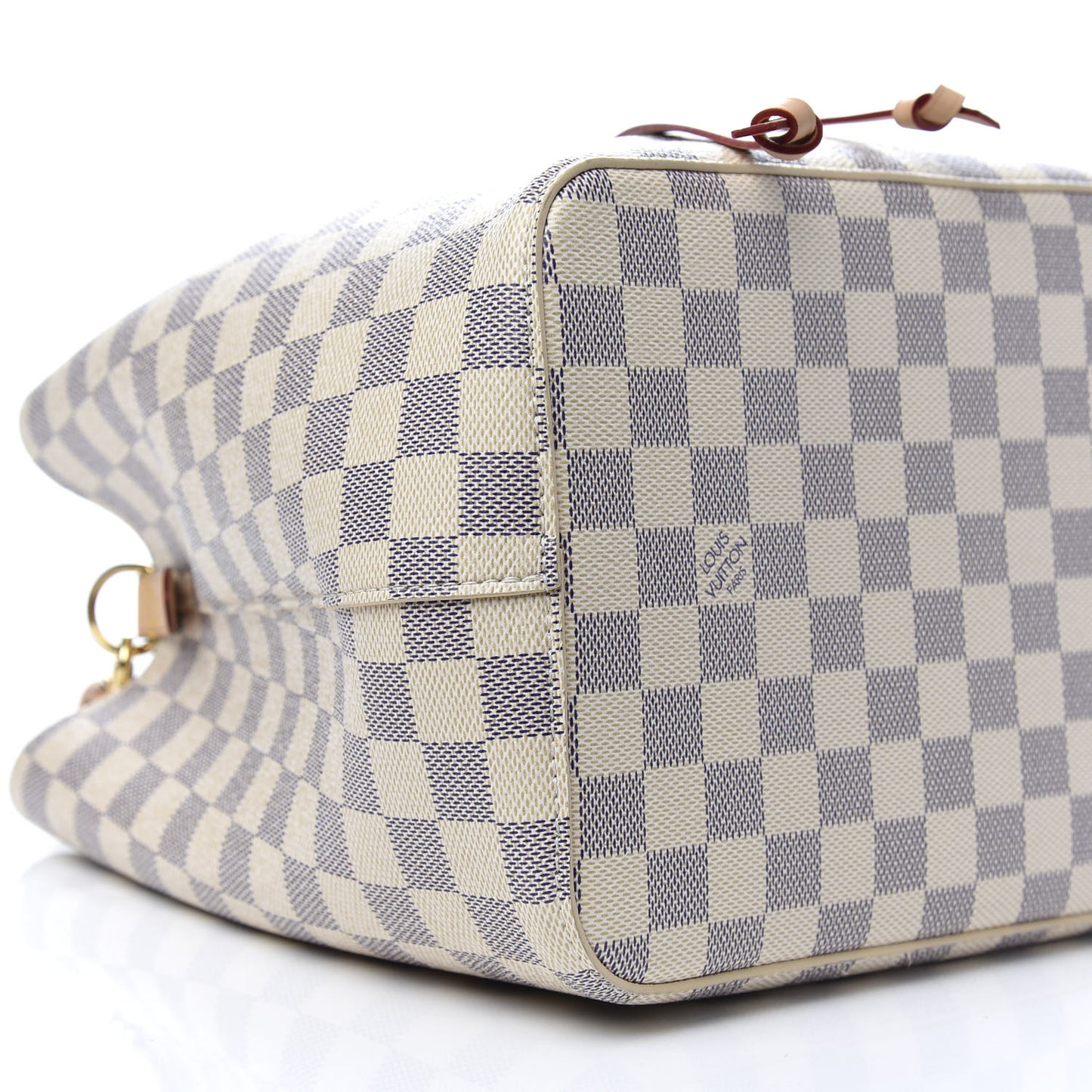 Damier Azur Braided Neonoe MM Peach Cream