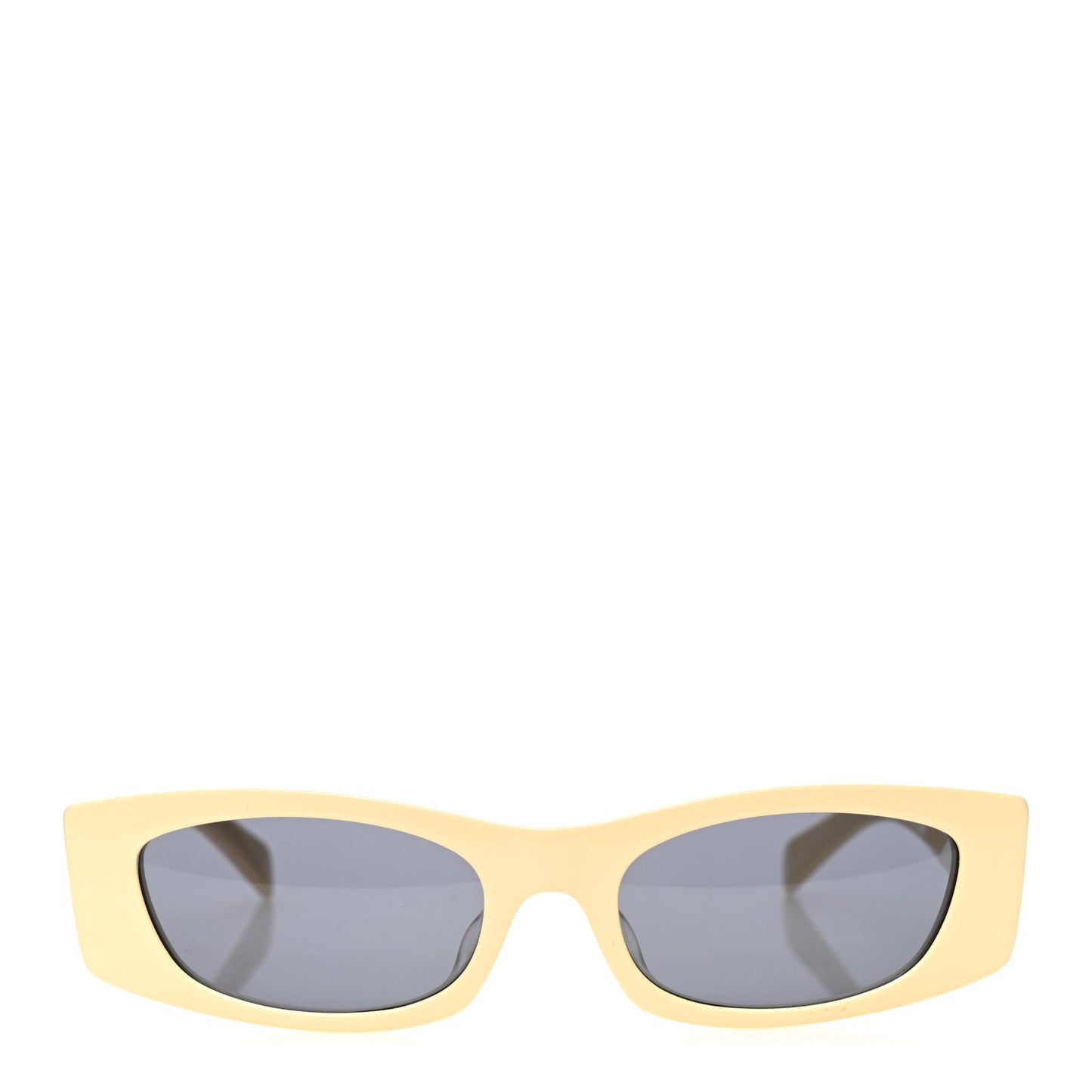 Acetate Rectangular 58mm Sunglasses CL40245U Butter