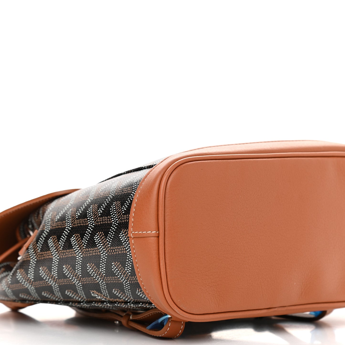 Goyardine Calfskin Mini Alpin Backpack Black Gold