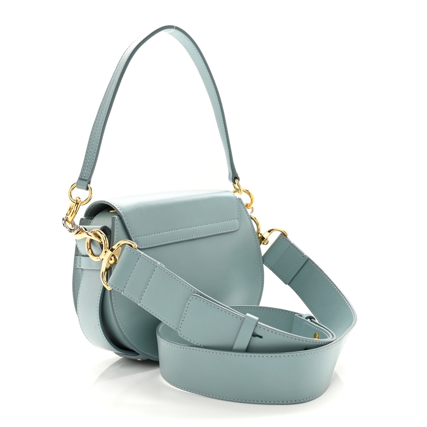 Calfskin Small Tess Bag Faded Blue