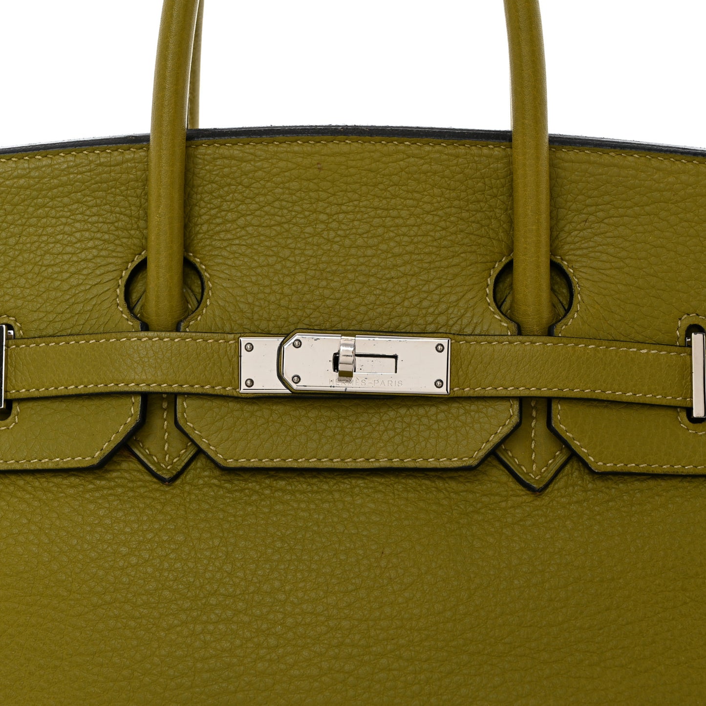 Taurillon Clemence Birkin 35 Vert Chartreuse