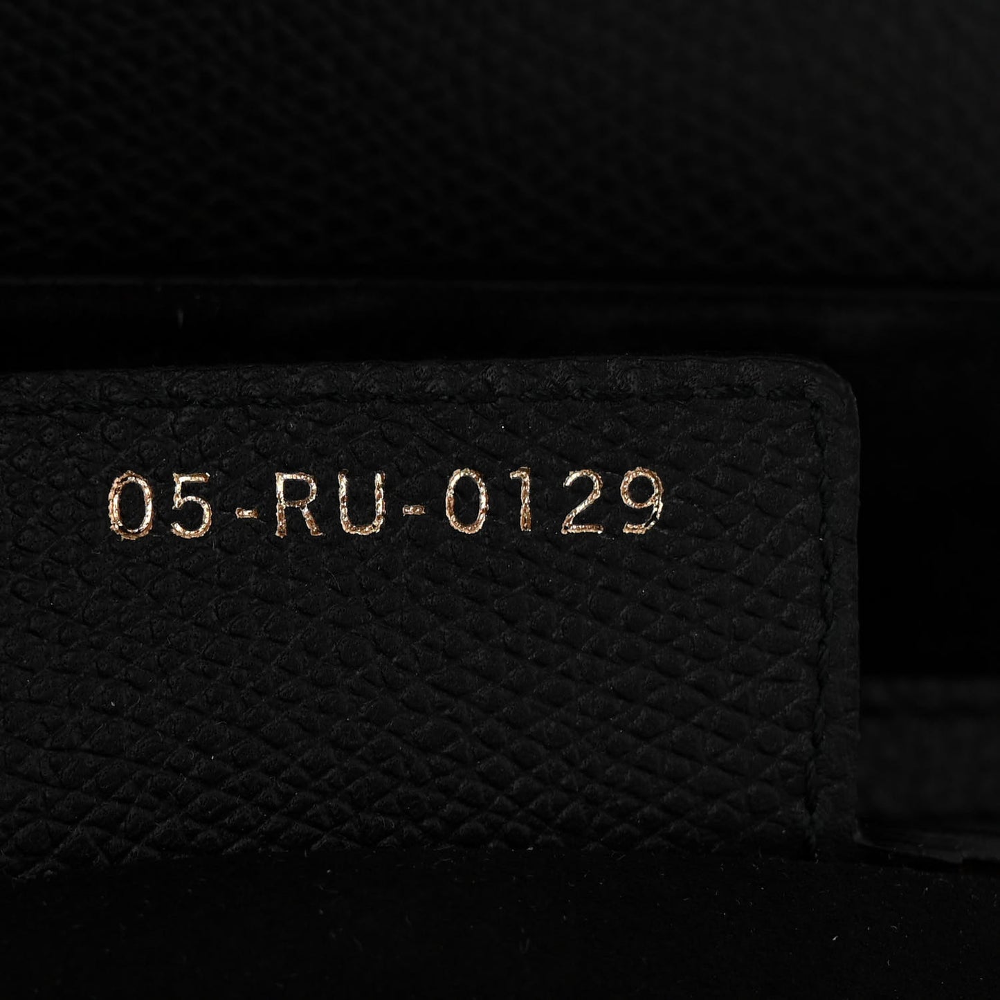 Grained Calfskin Saddle Bag Black