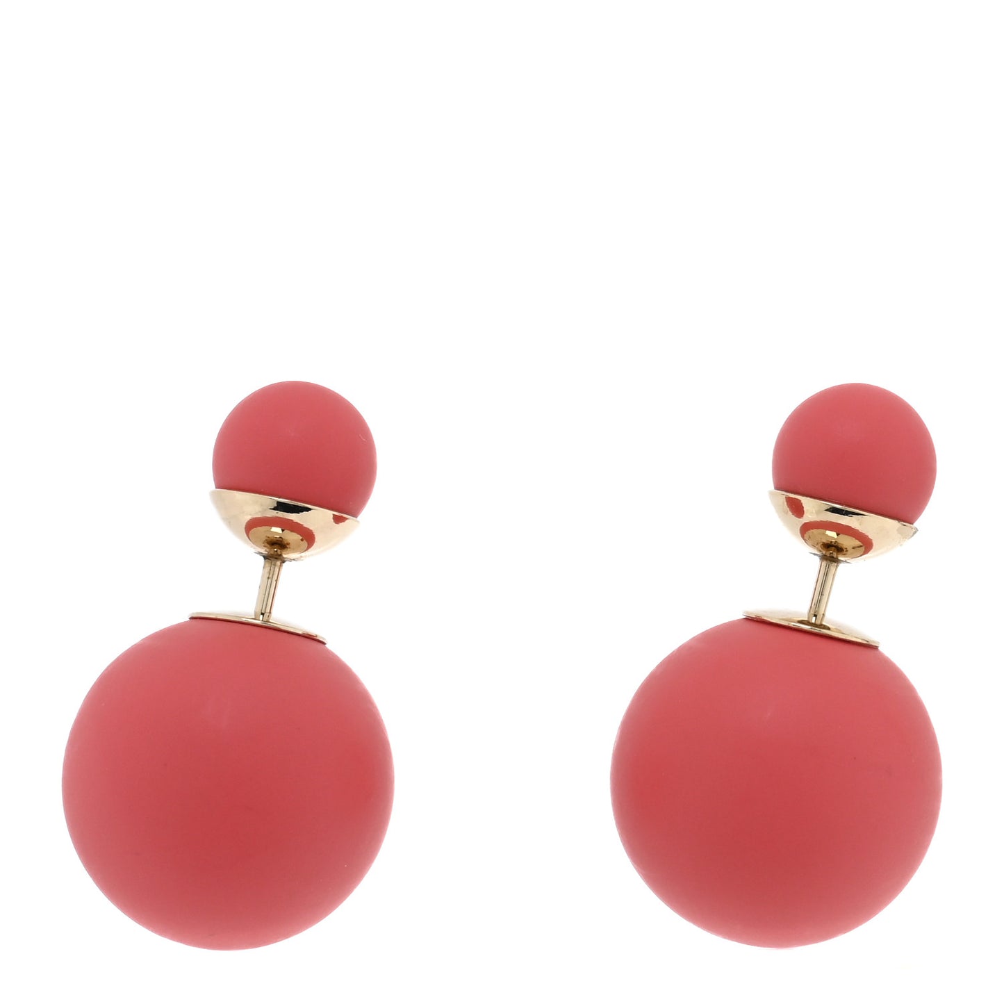 Mise En Dior Tribal Earrings Matte Pink