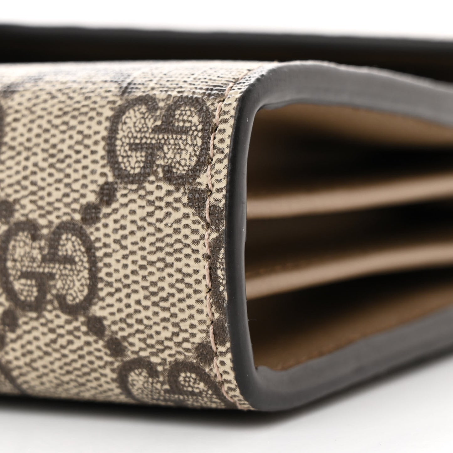 GG Supreme Monogram Mini Dionysus Chain Wallet Beige Taupe