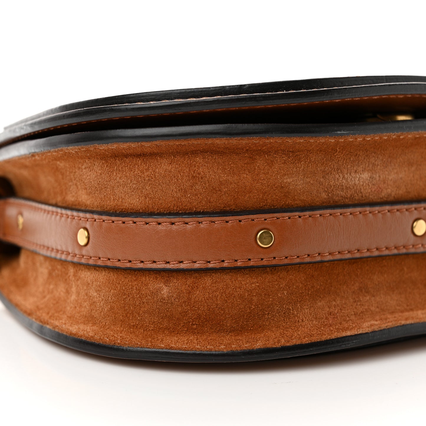Spazzolato Sfumato Small Nile Bracelet Bag Caramel