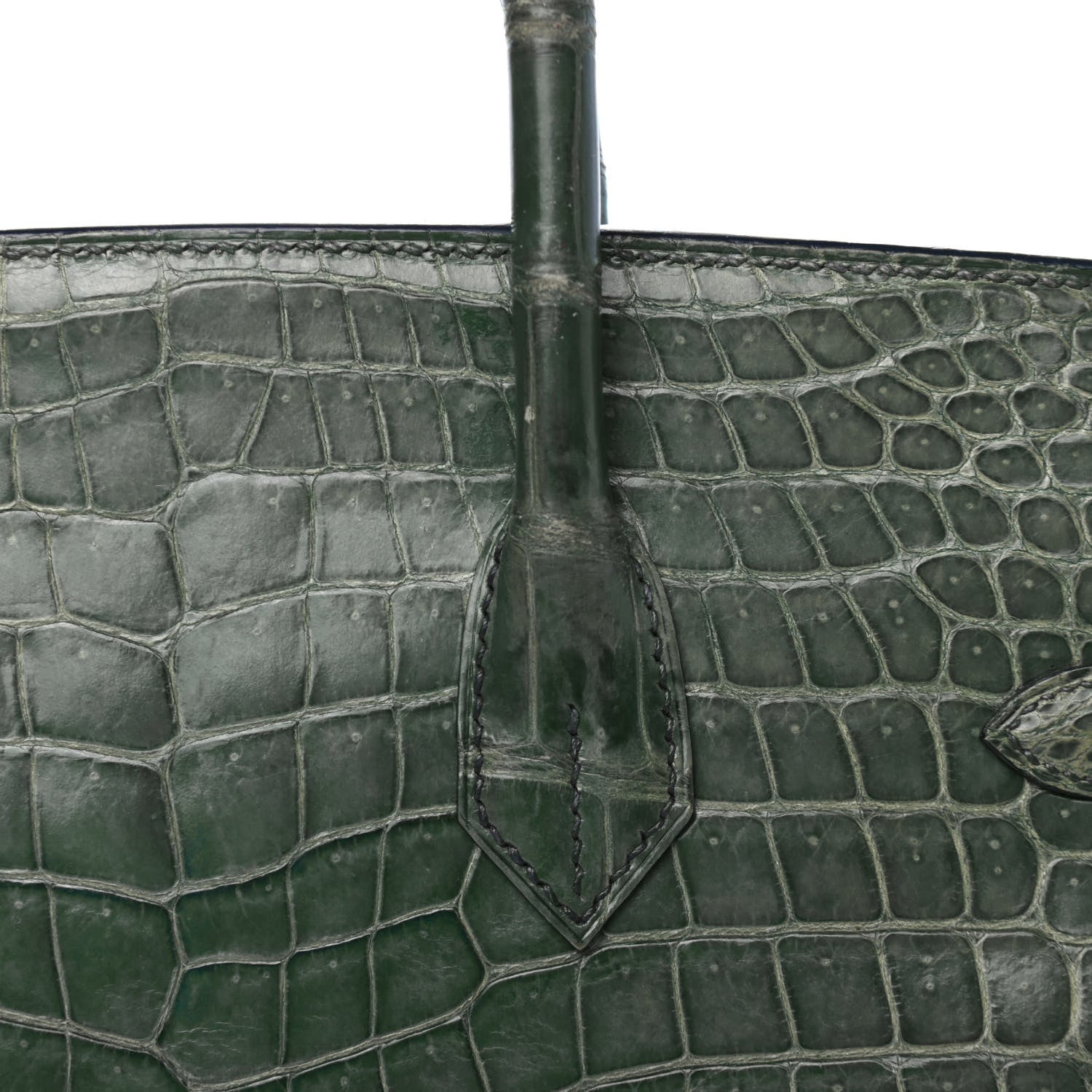 Hermes Matte Porosus Crocodile Birkin 35 9 of 35