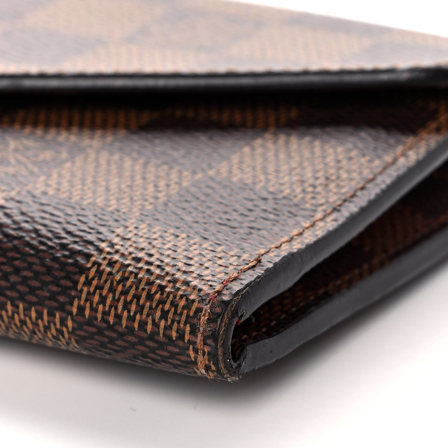 Damier Ebene Josephine Wallet Red