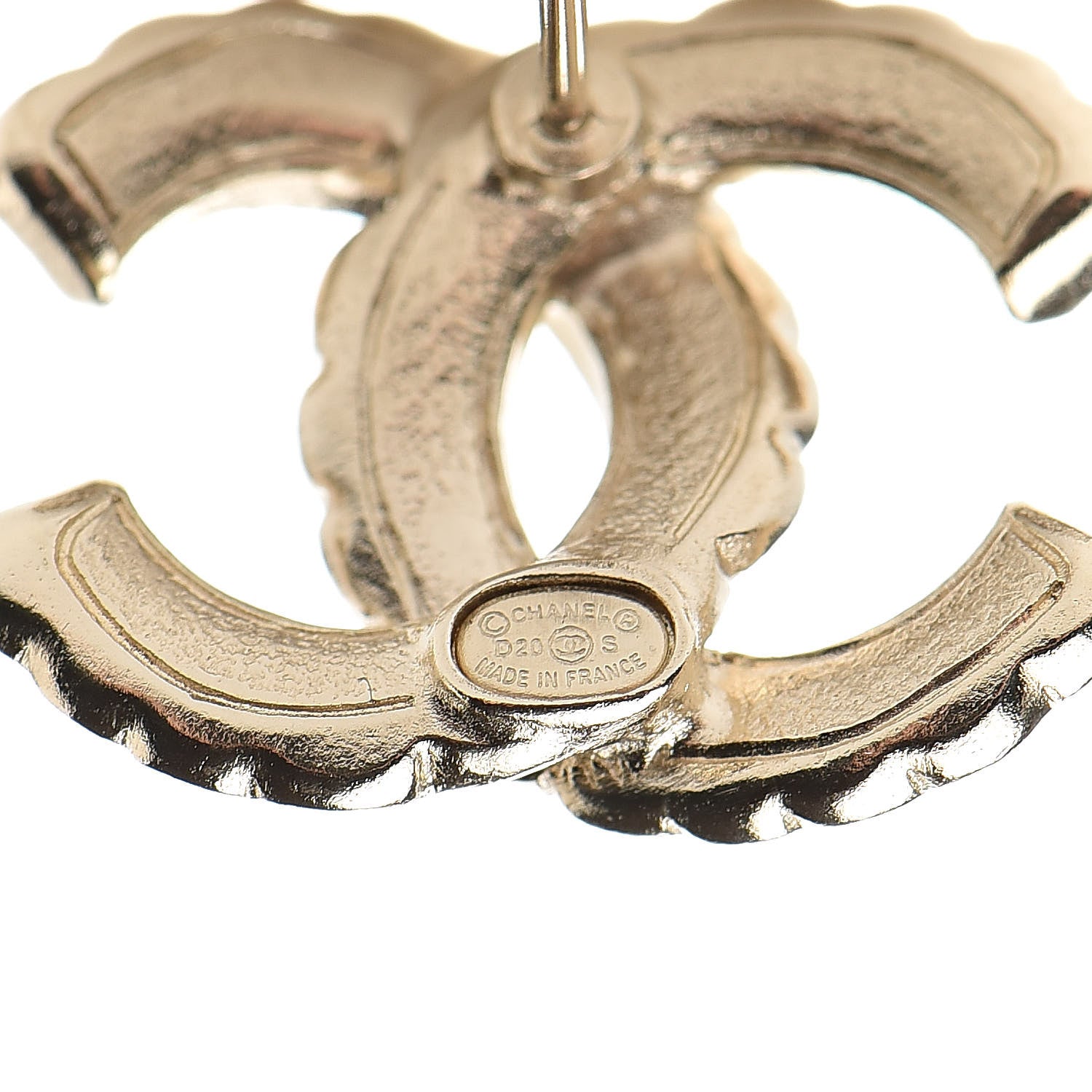 Chanel Pearl Queen of France CC Earrings Gold 4 of 4