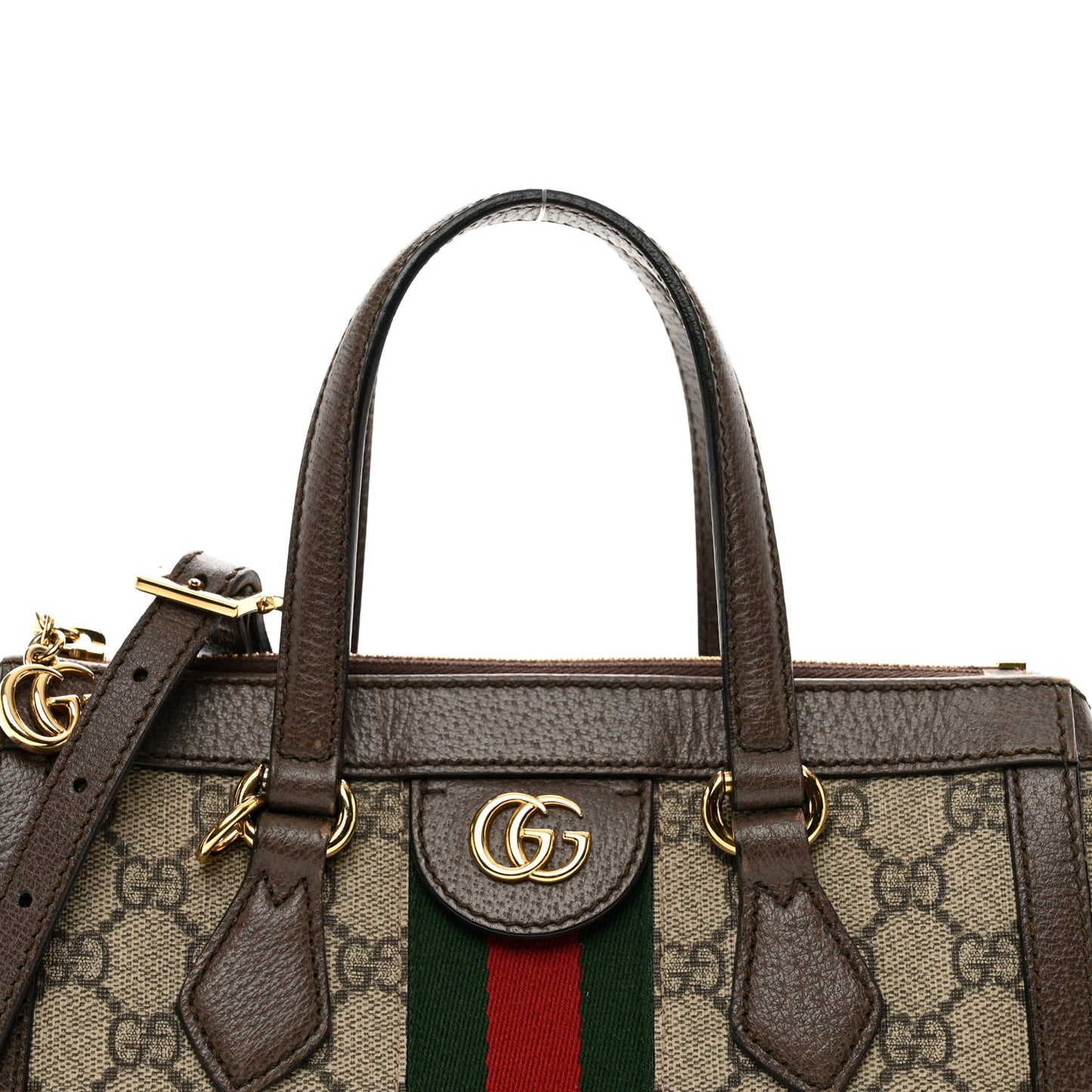 GG Supreme Monogram Small Ophidia Tote Bag Brown