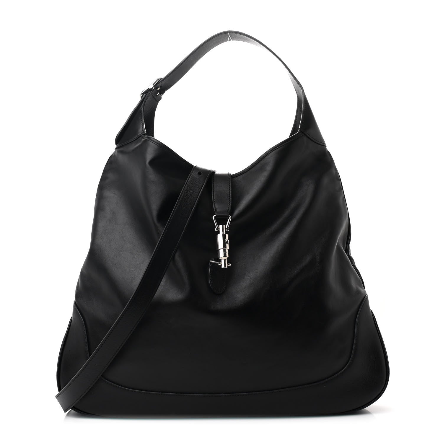 Gucci Calfskin Large Jackie 1961 Shoulder Bag Black 1697252 