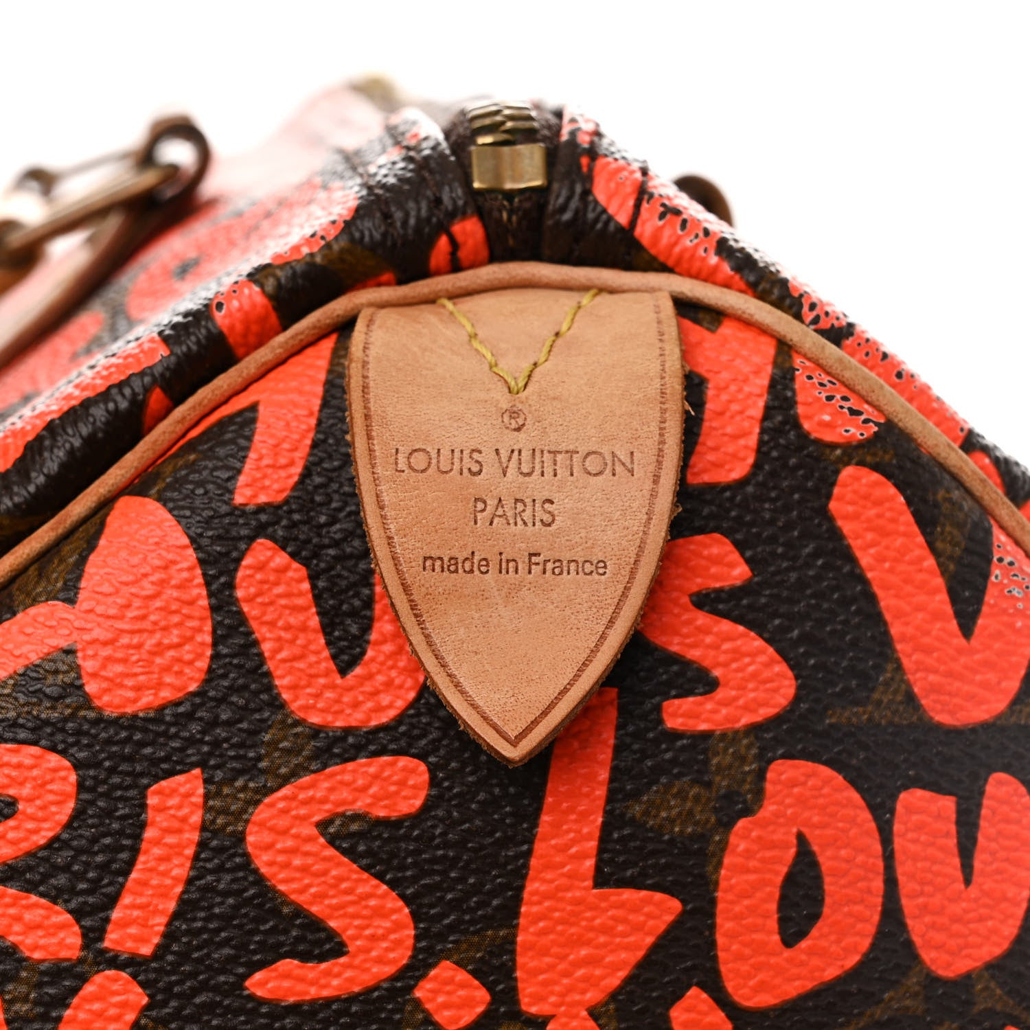 Louis Vuitton Monogram Graffiti Speedy 30 Orange 6 of 10