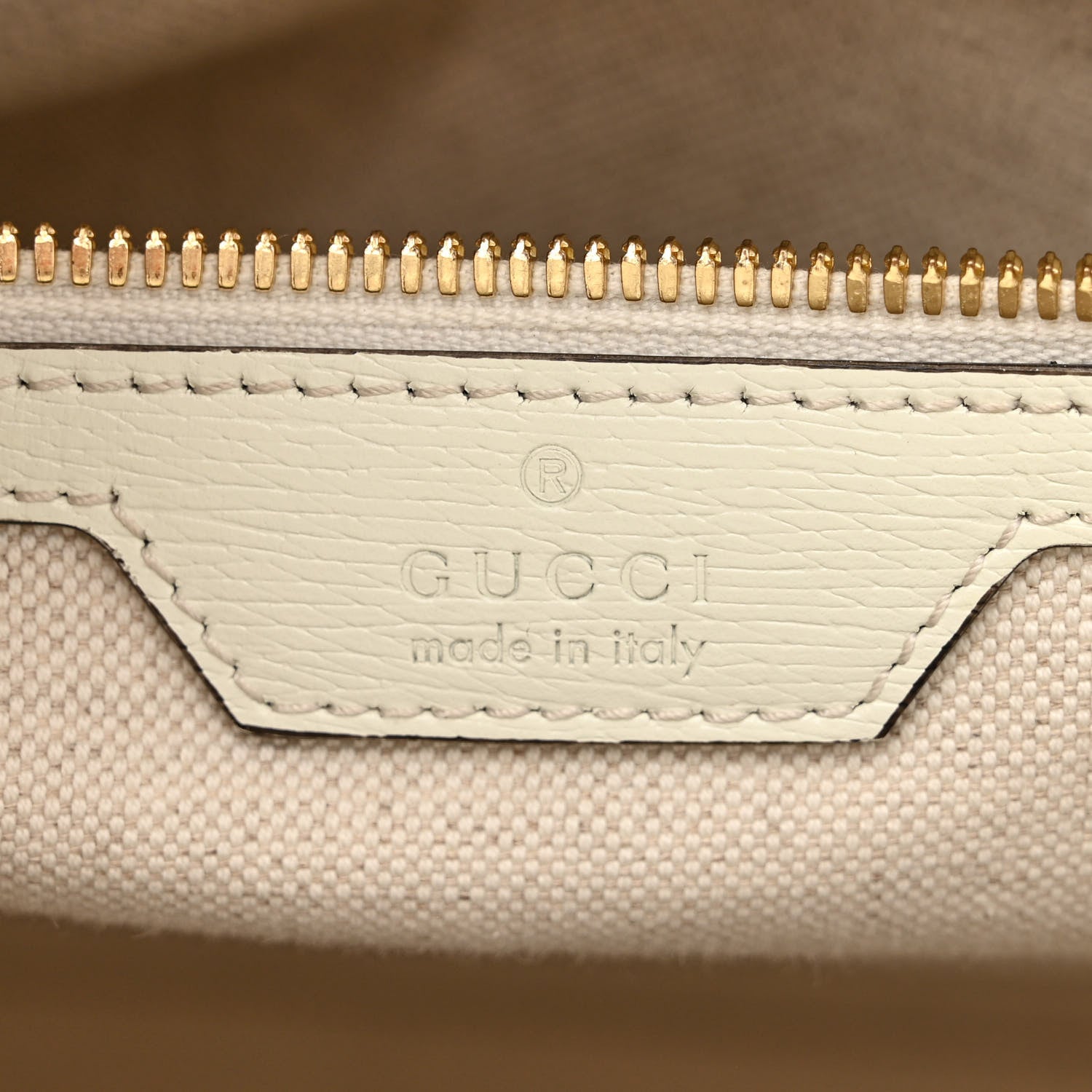 Gucci New Shangai Calfskin Tiger Savanah Textured Calfskin Medium Tote Chalky White Multicolor 6 of 20