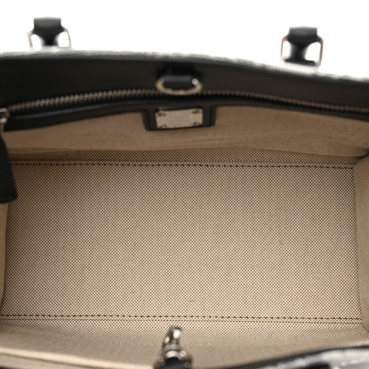 MCM Vintage Jacquard Monogram Small Munchen Tote Grey 6 of 9