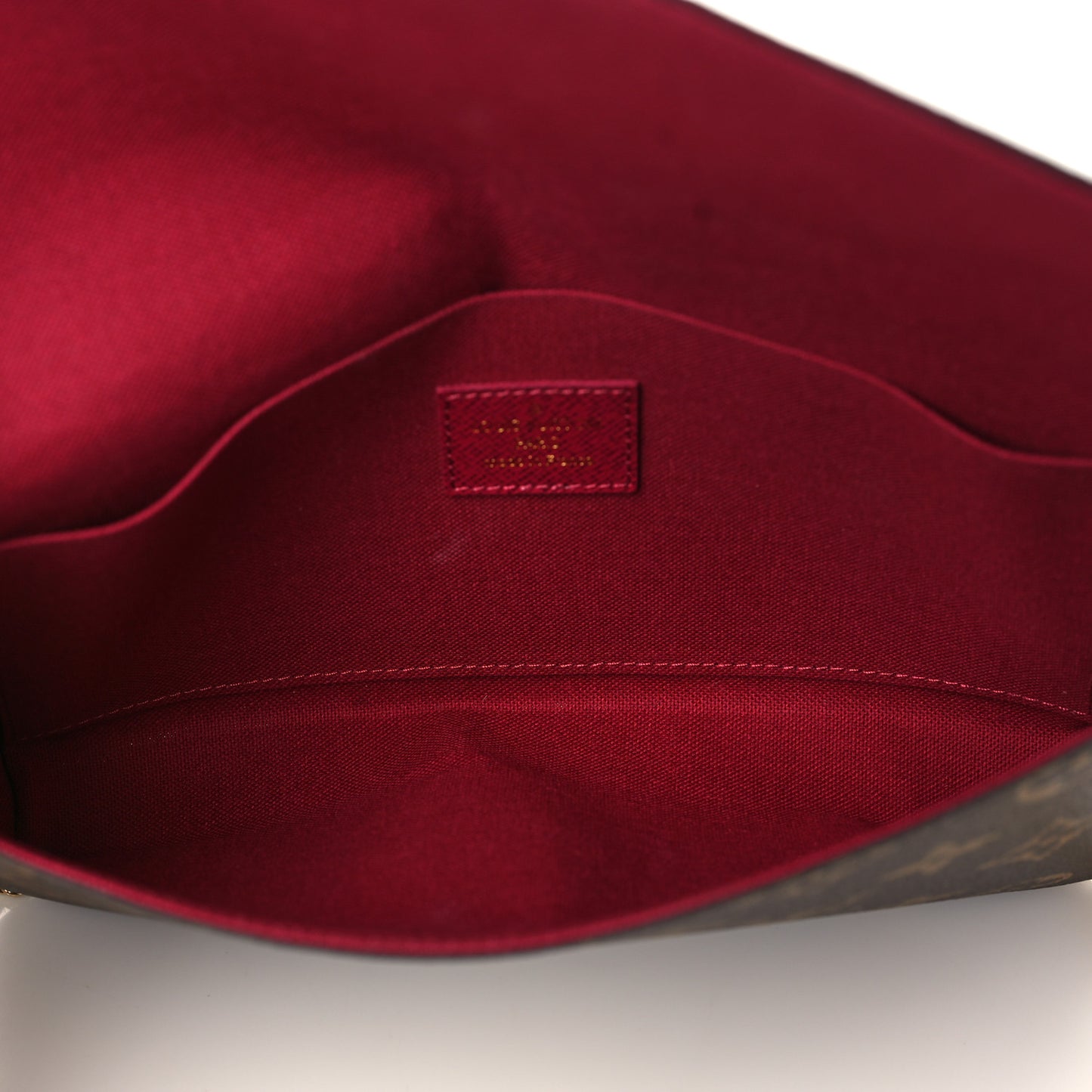 Monogram Pochette Felicie Chain Wallet Fuchsia