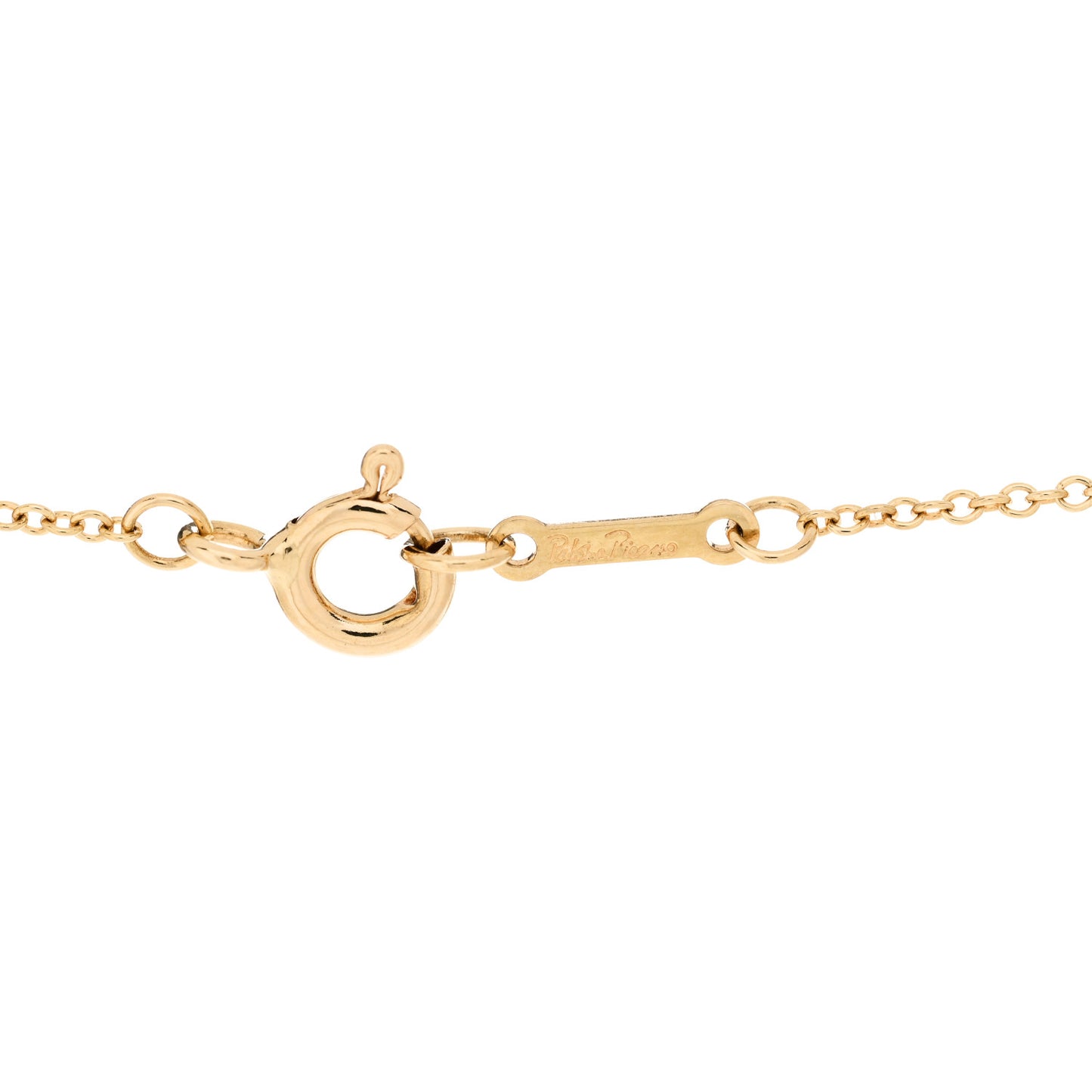 18K Yellow Gold Paloma Picasso Graffiti X Pendant Necklace
