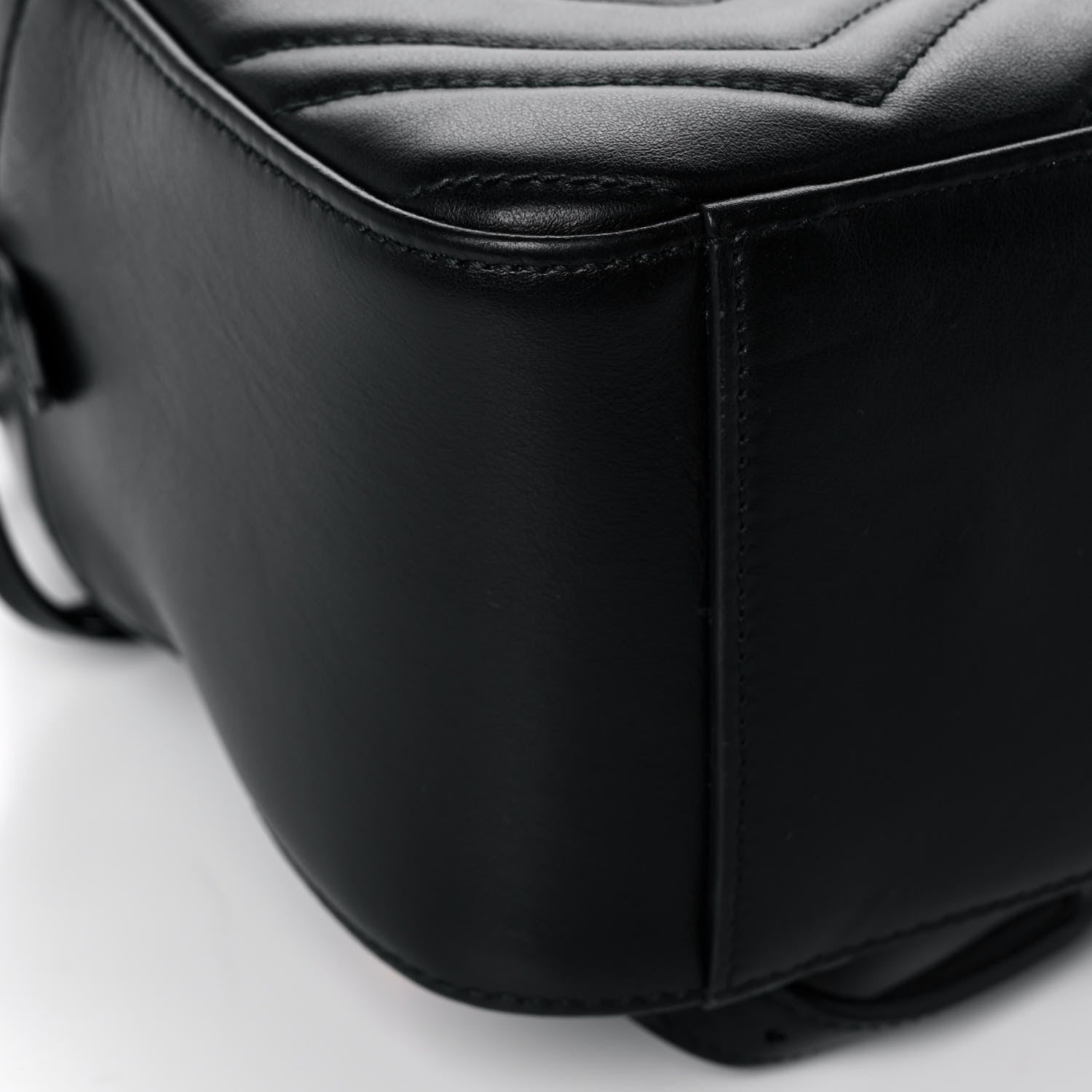 Gucci Calfskin Matelasse GG Marmont Dome Backpack Black 10 of 11